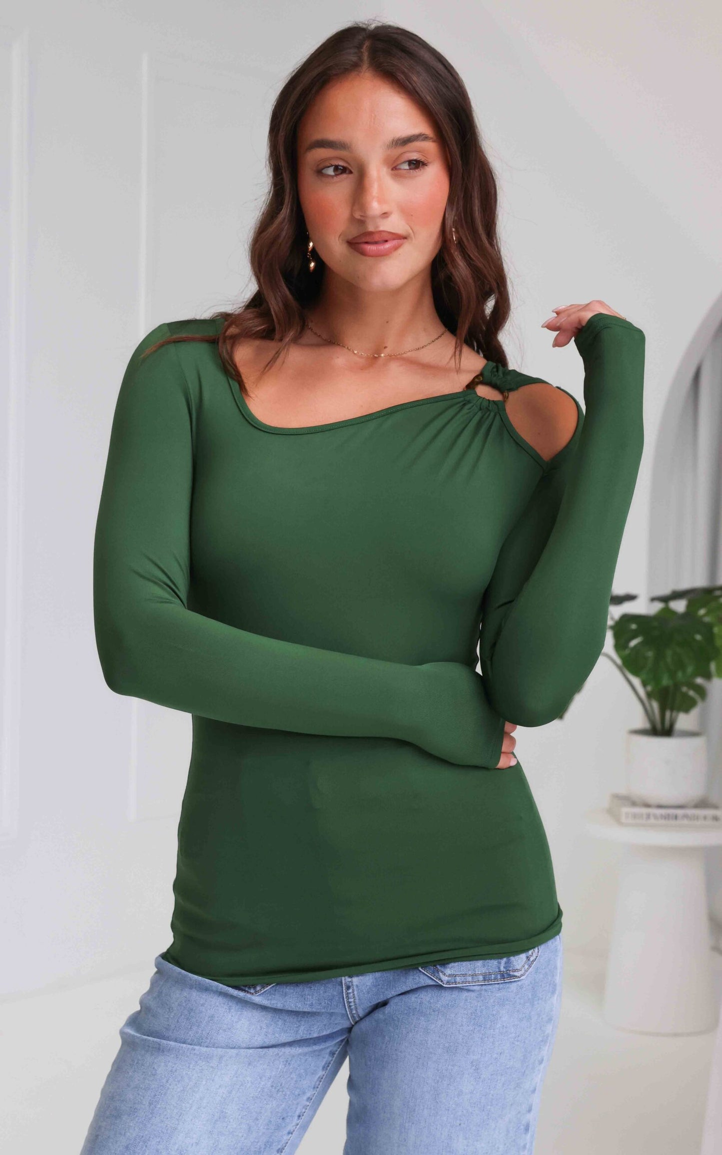 Allure Top - Forest Green