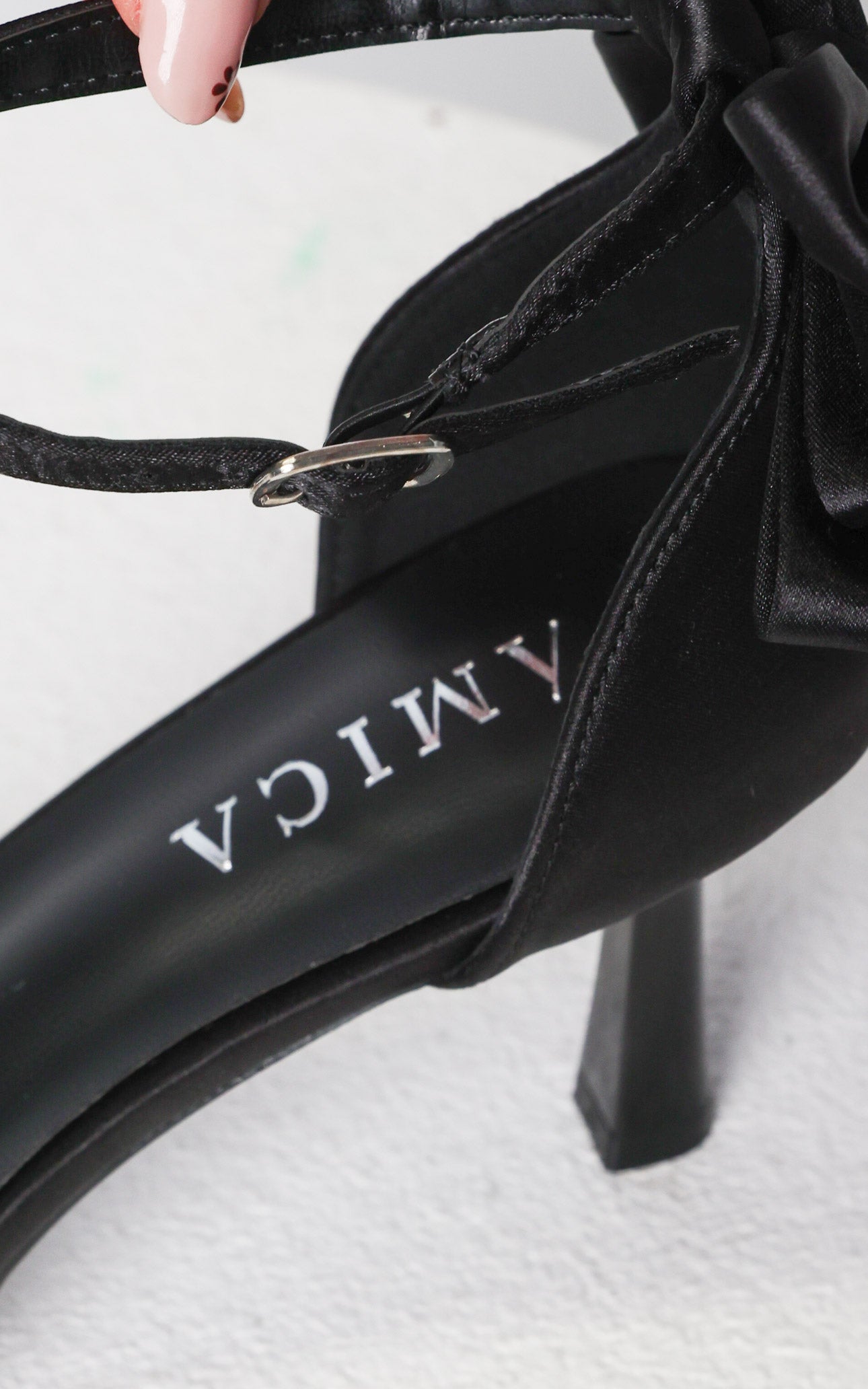 Borelli Heels - Black Bow