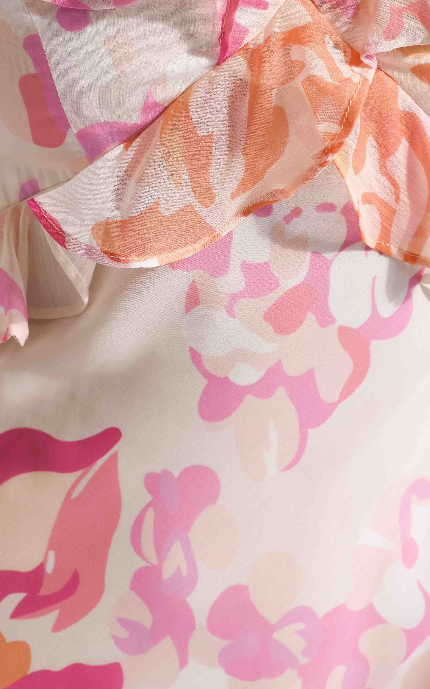 Brighton Maxi Dress - Cream Pink Floral