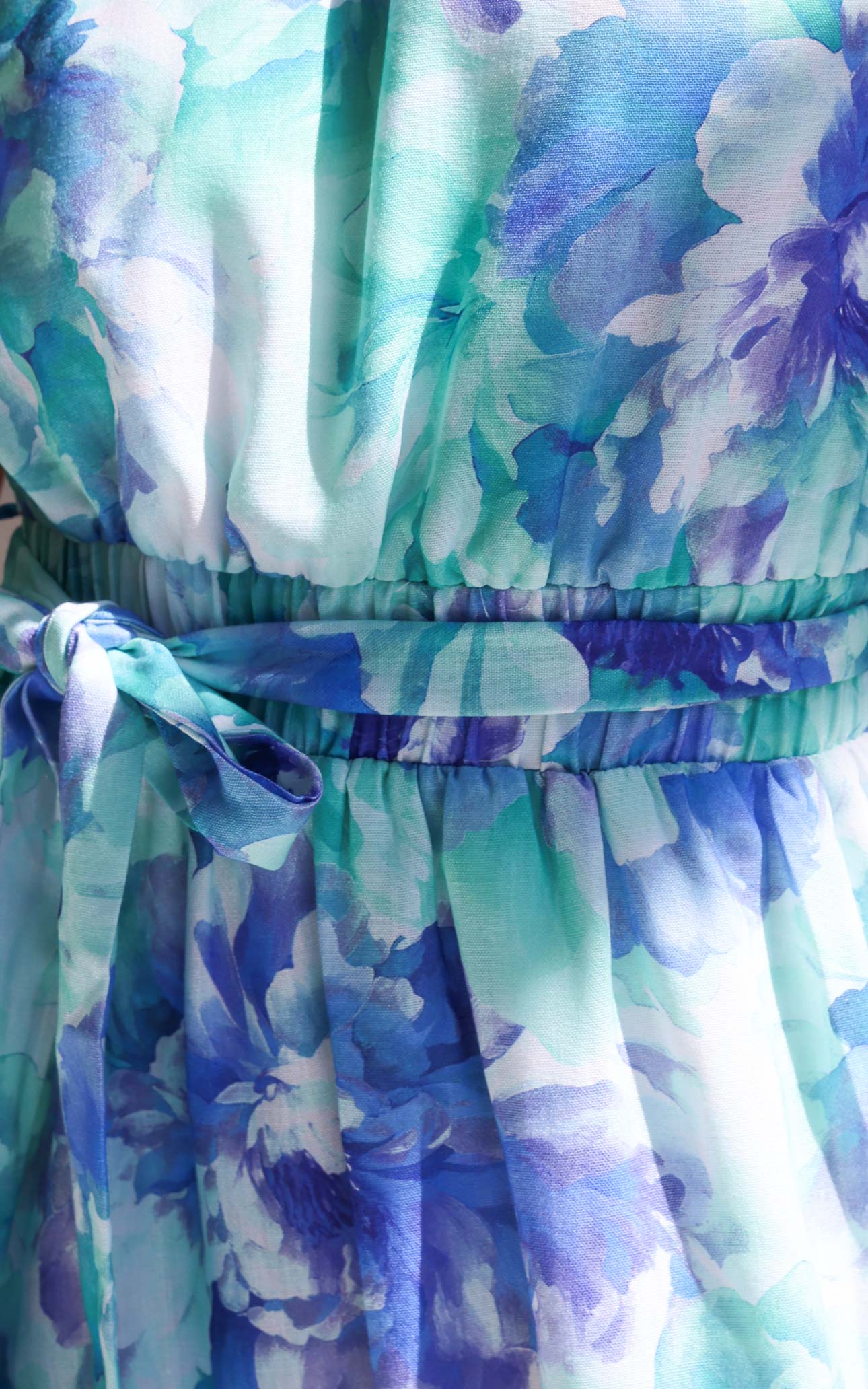 Devina Maxi Dress - Blue Floral