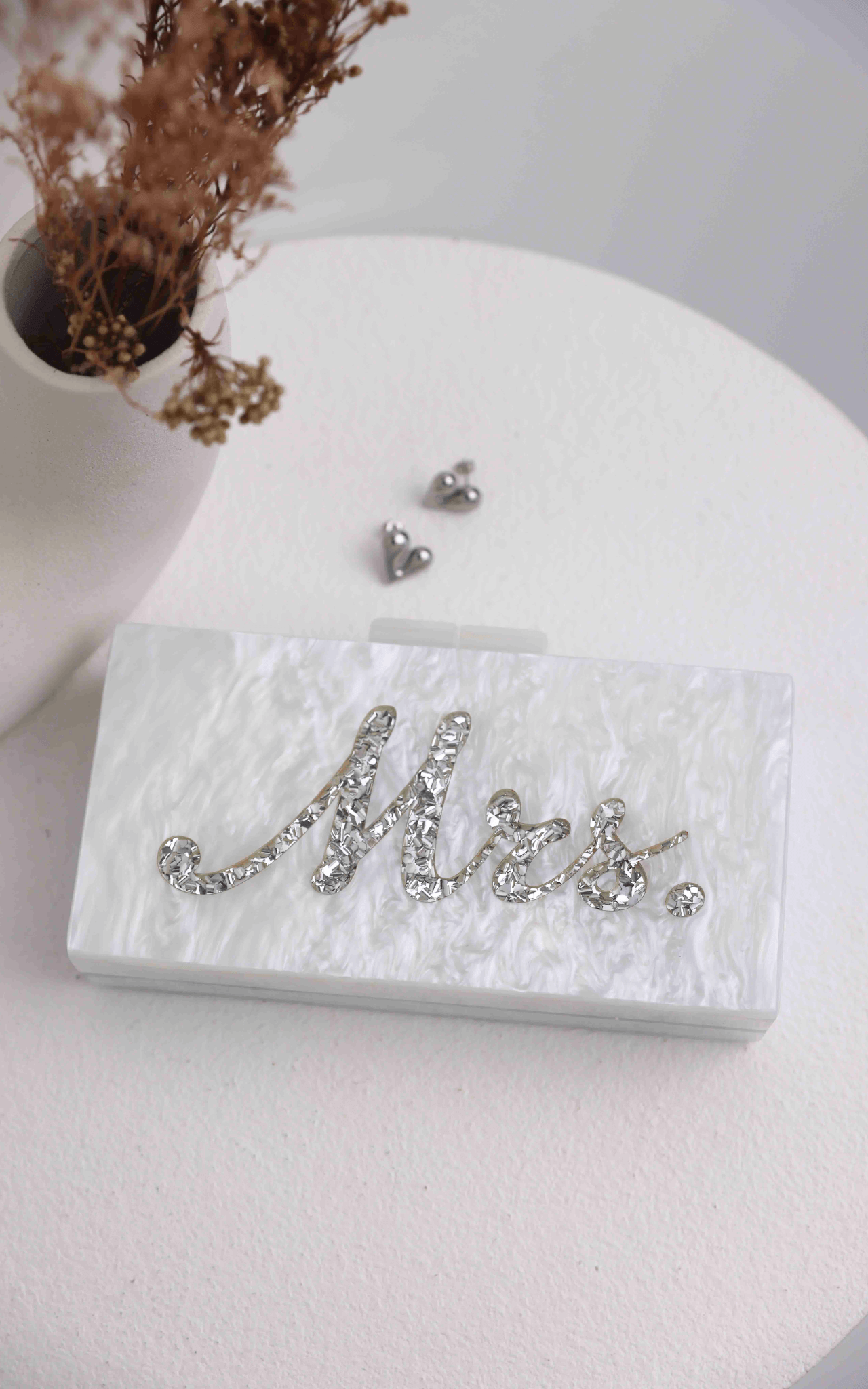 Eternity Clutch Bag - Silver Mrs