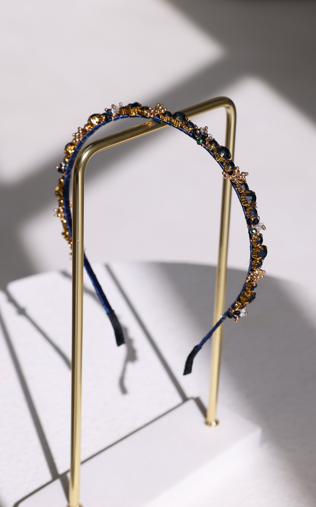 Gewel Headband - Navy Diamante Bead