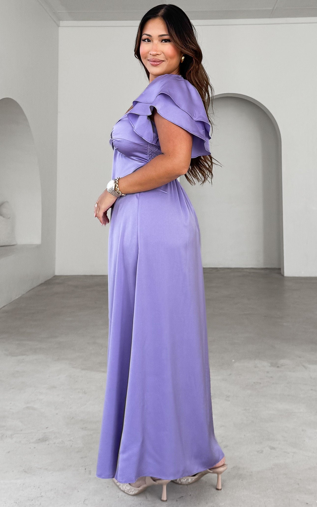 In The Sky Maxi Dress - Lilac