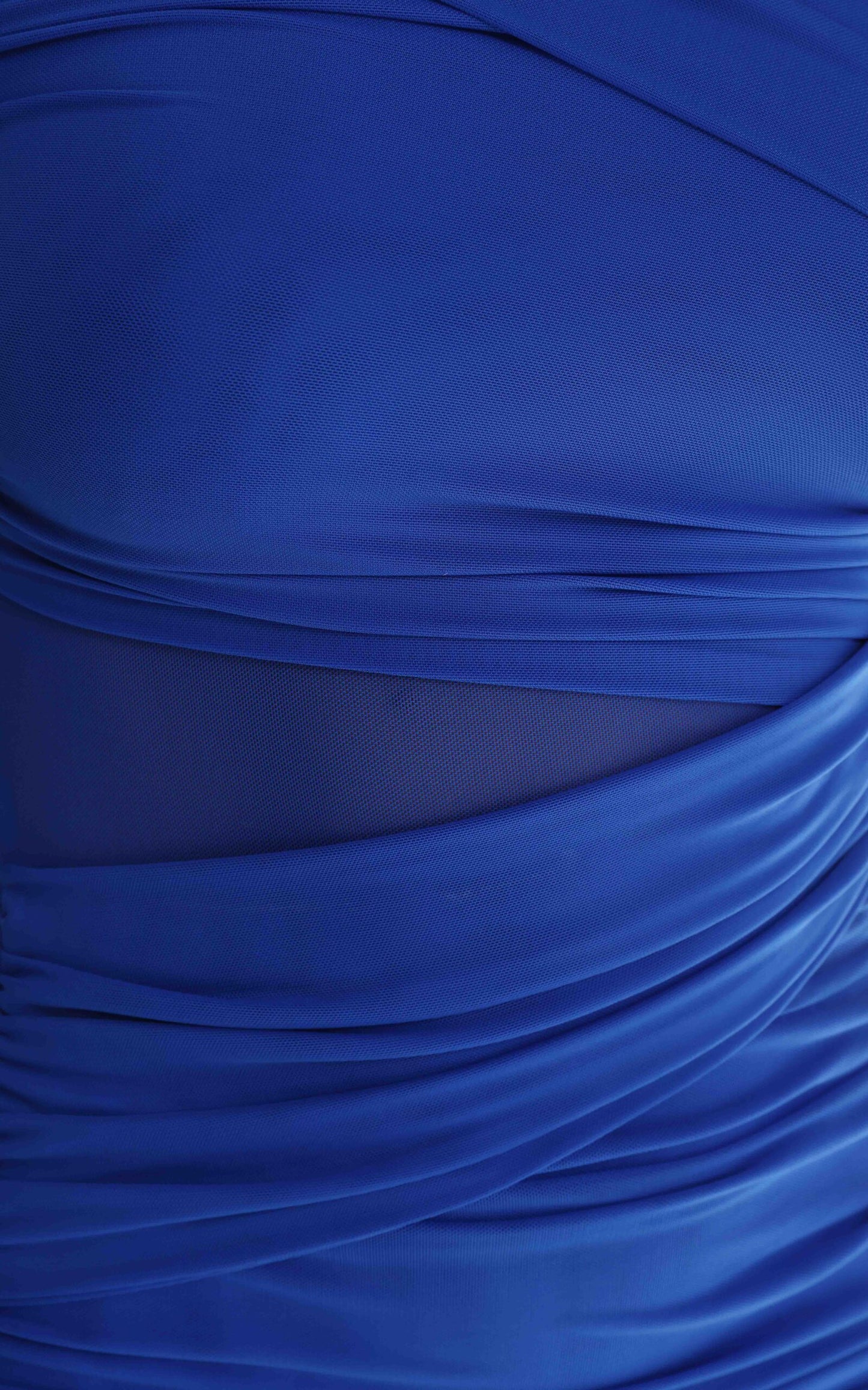 Isola Mesh Mini Dress - Electric Blue