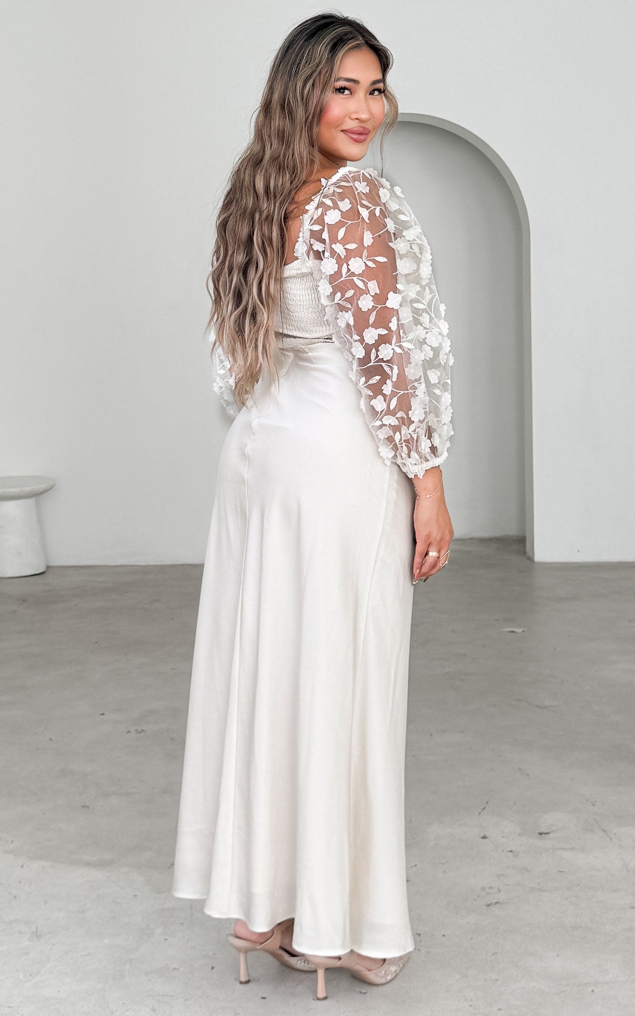 Leana Maxi Dress - Bone
