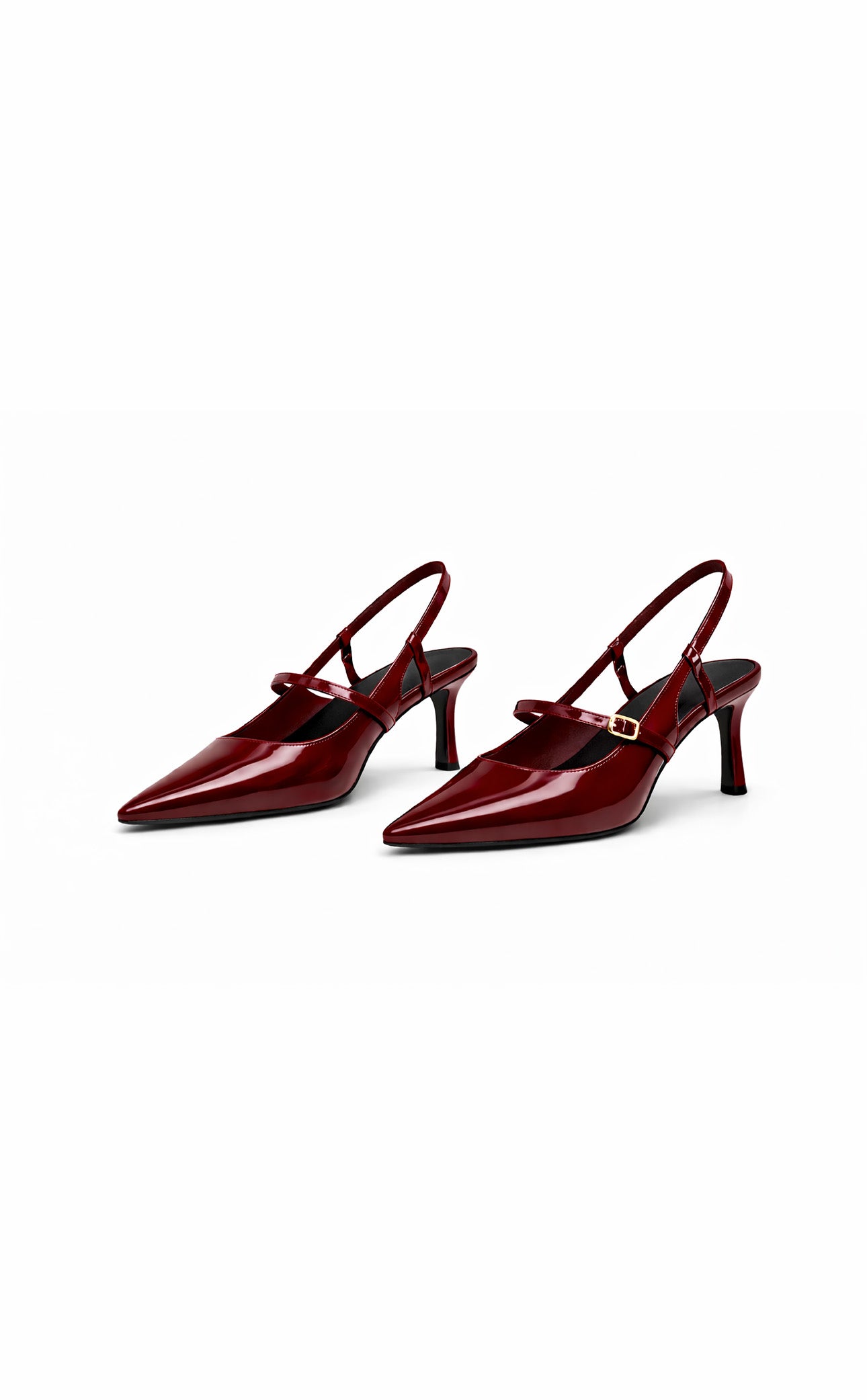 Liason Slingback Heels - Wine