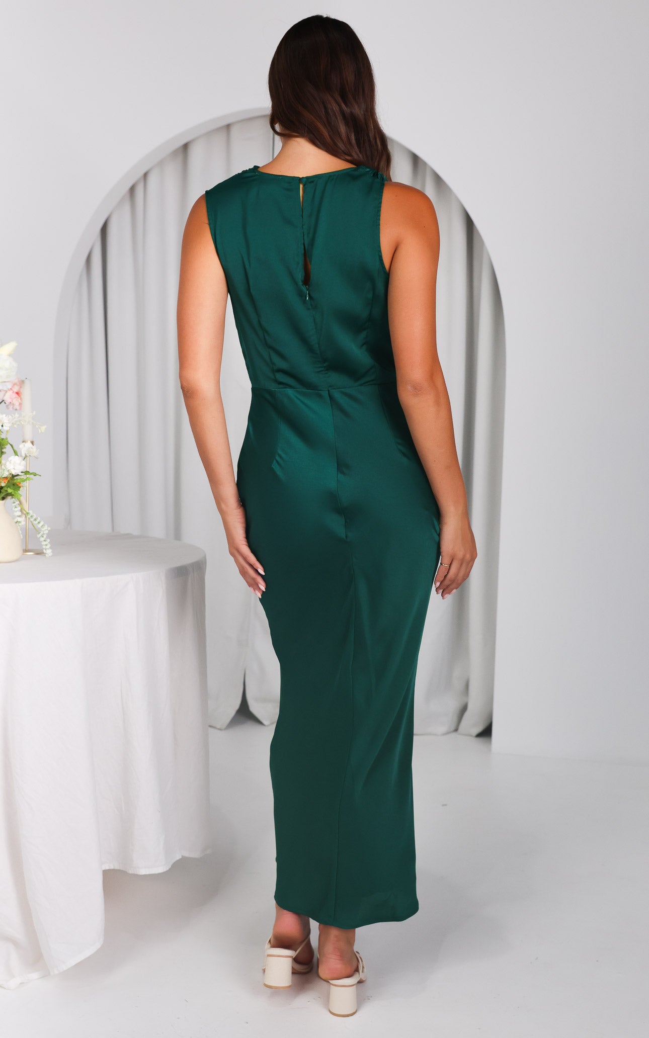 Octavie Maxi Dress - Teal Green