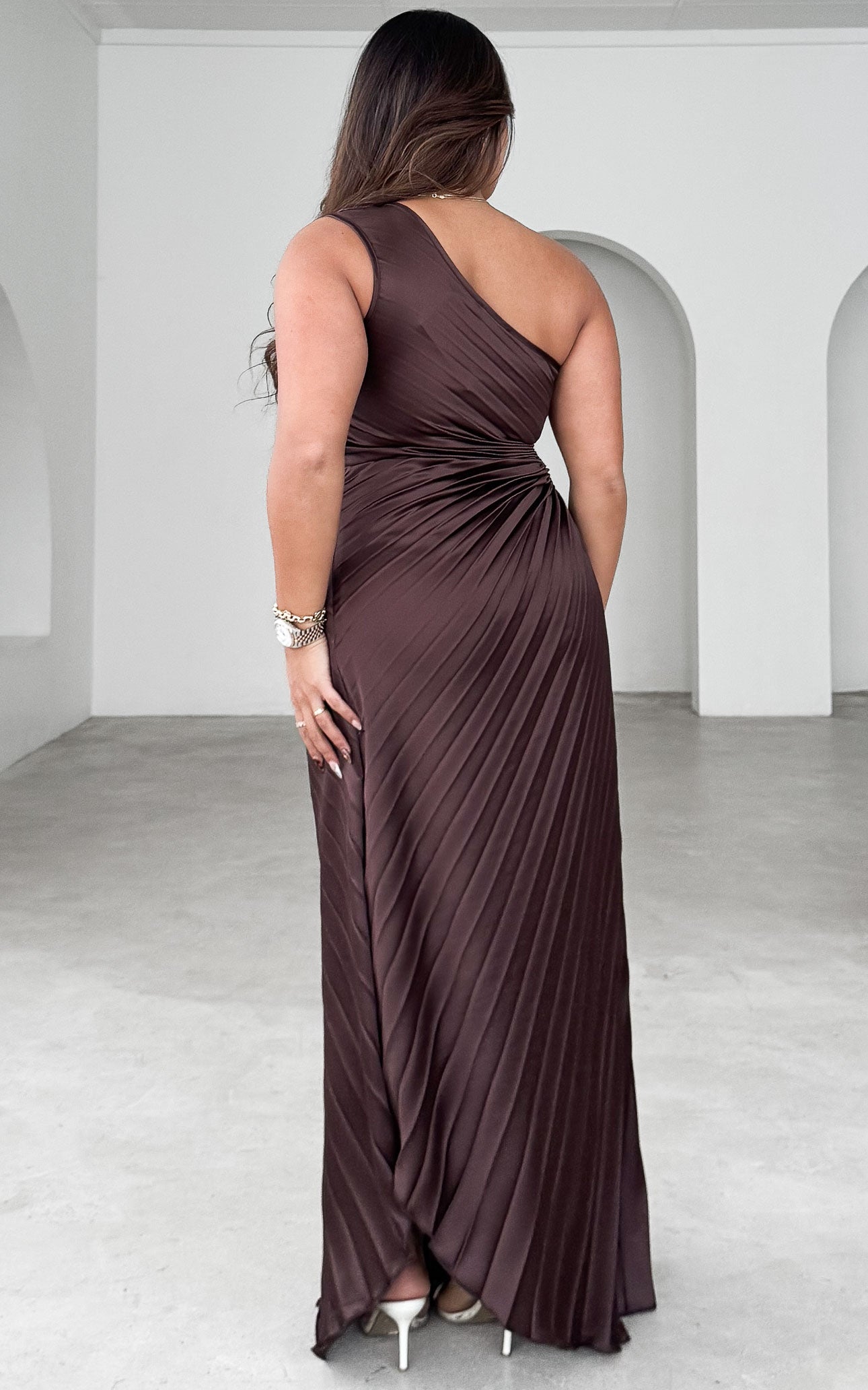 Rochelle Maxi Dress - Chocolate Brown