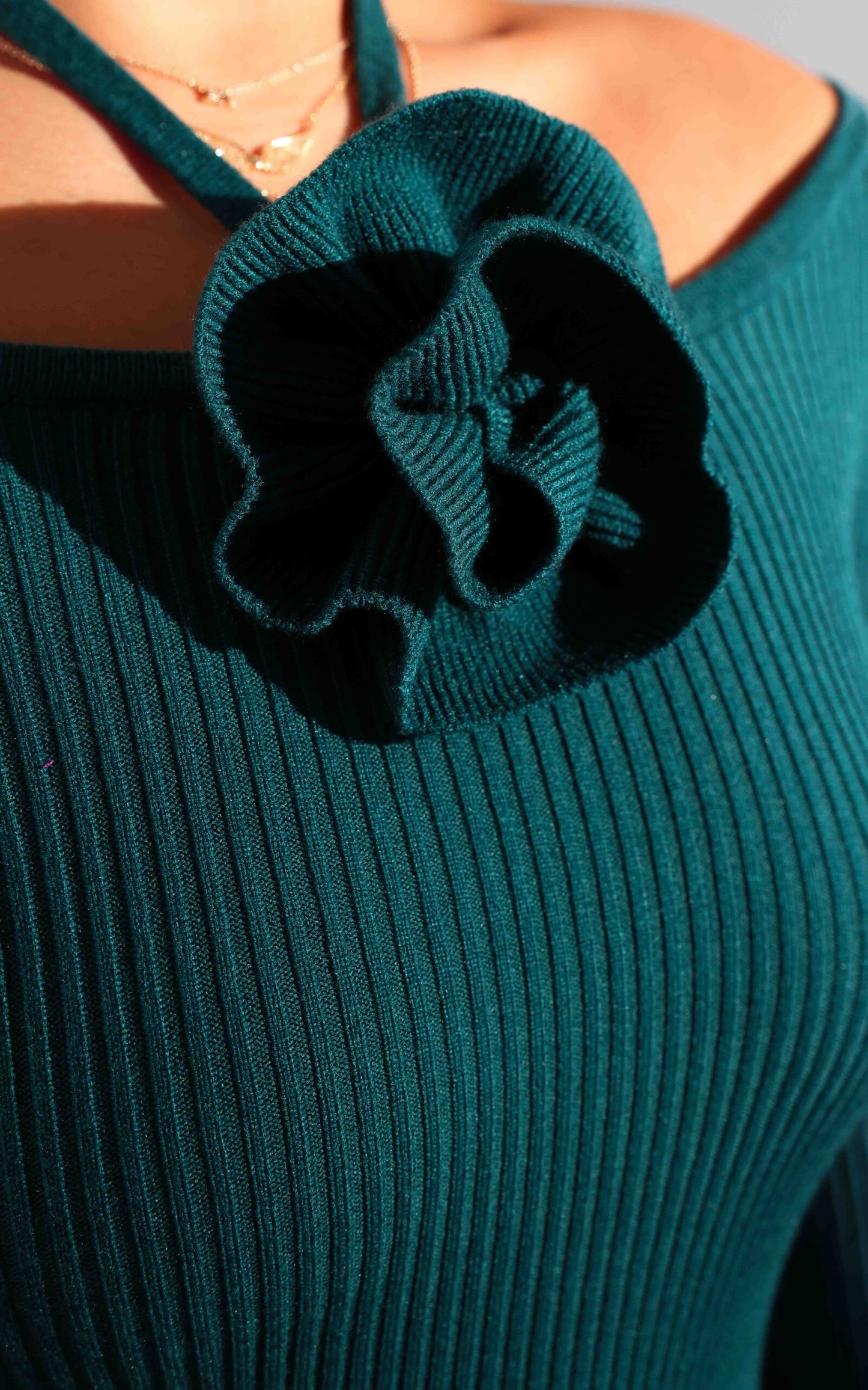 Rosabelle Knit Maxi Dress - Teal