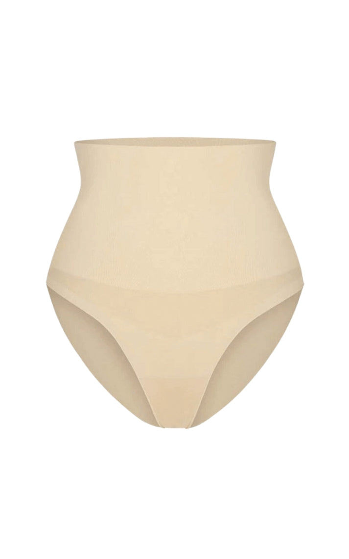 Ingrid High Waisted Boning Shapewear Briefs - Cool Nude