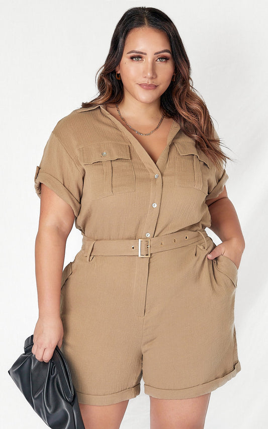 Adventure Playsuit - Beige