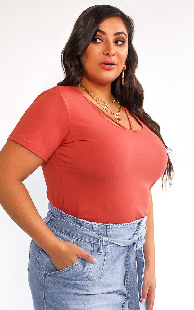 Aimee Top - Coral