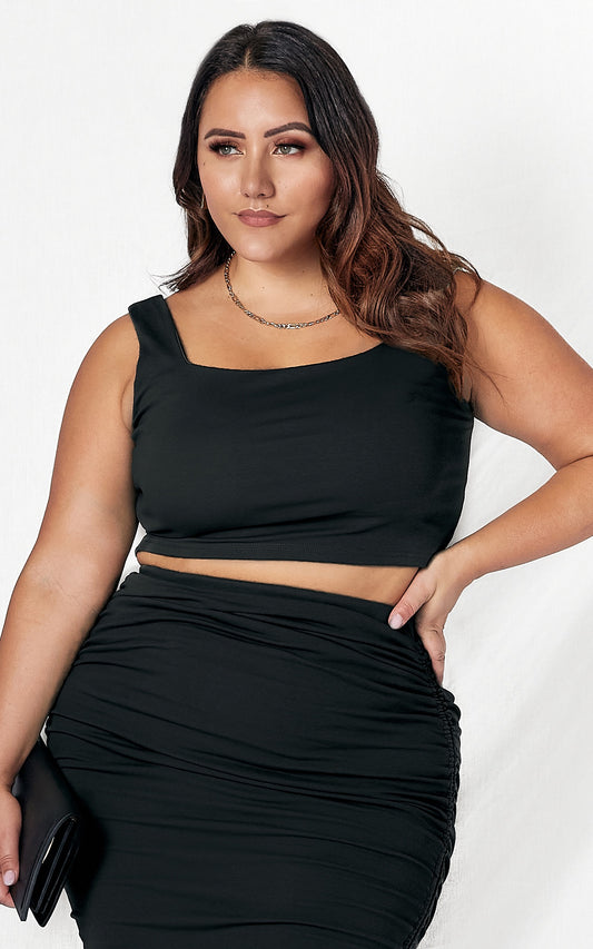 Akira Crop Top - Black