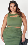 Akira Cut Out Top - Sage