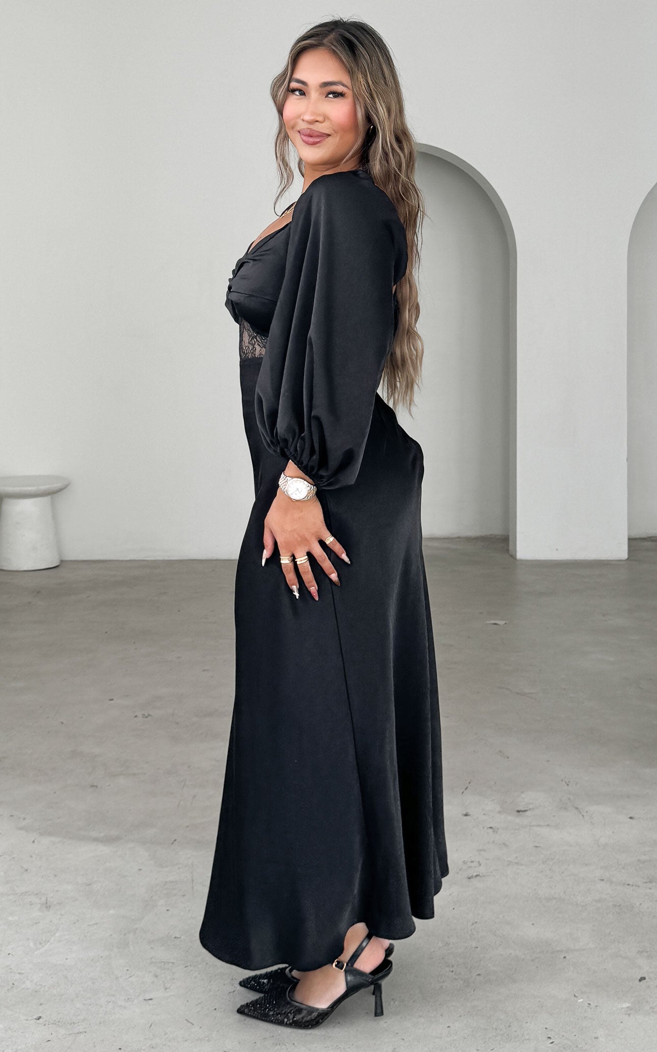 Alessia Maxi Dress - Black