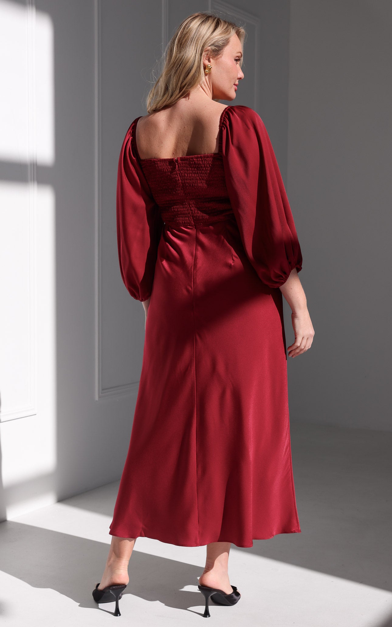 Alessia Maxi Dress - Wine