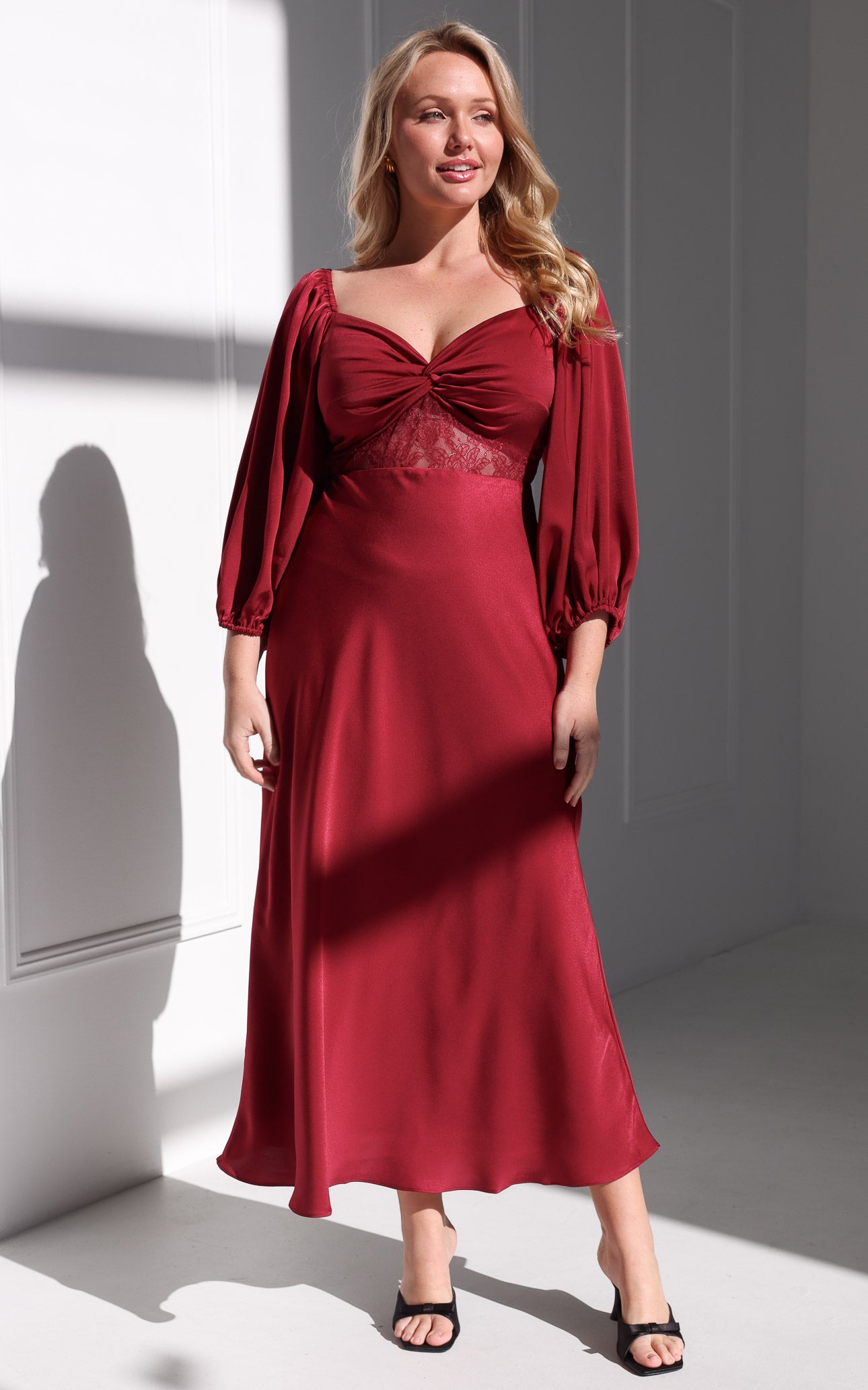 Alessia Maxi Dress - Wine