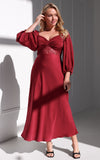 Alessia Maxi Dress - Wine