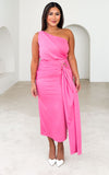 Alexa Midi Dress - Pink