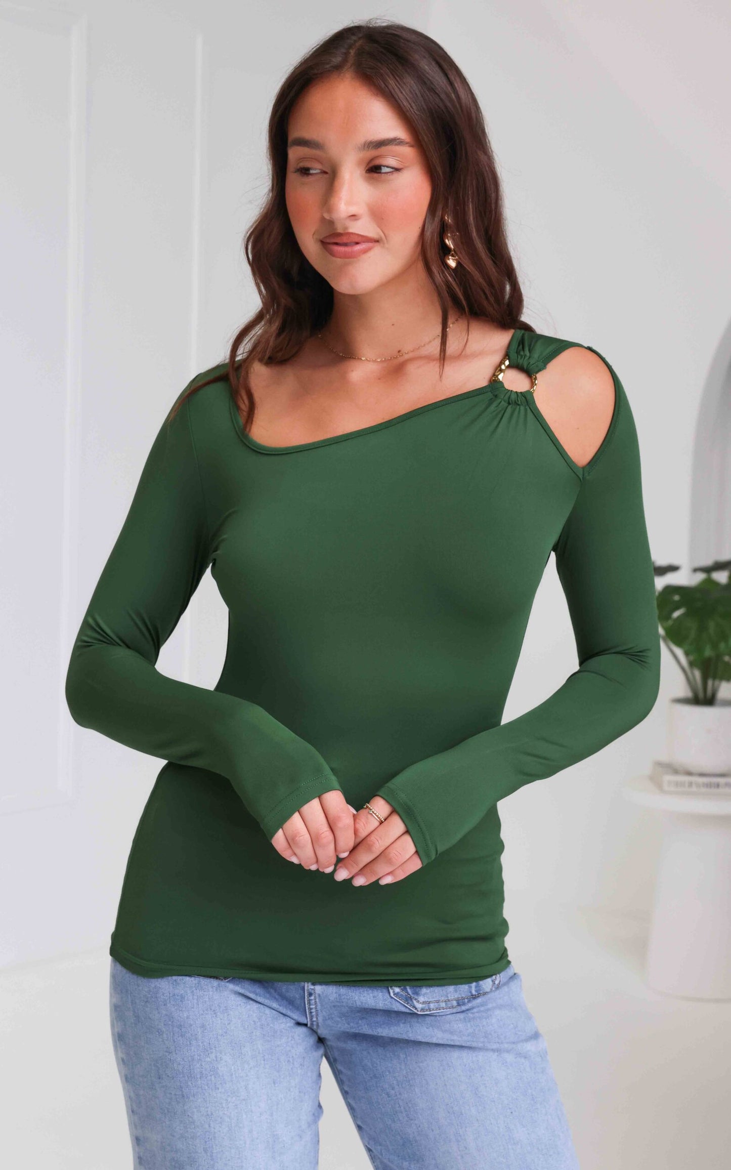 Allure Top - Forest Green