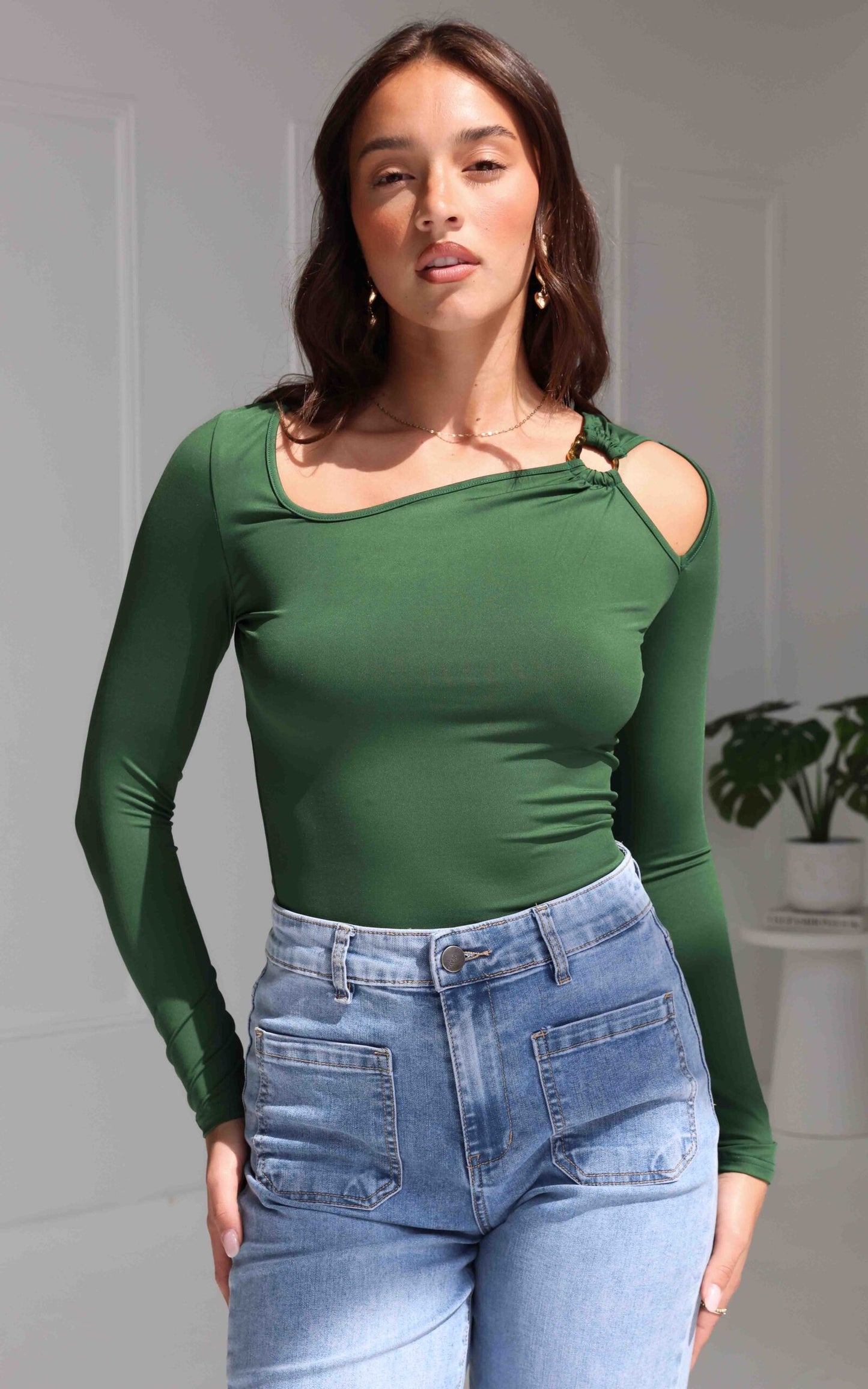 Allure Top - Forest Green