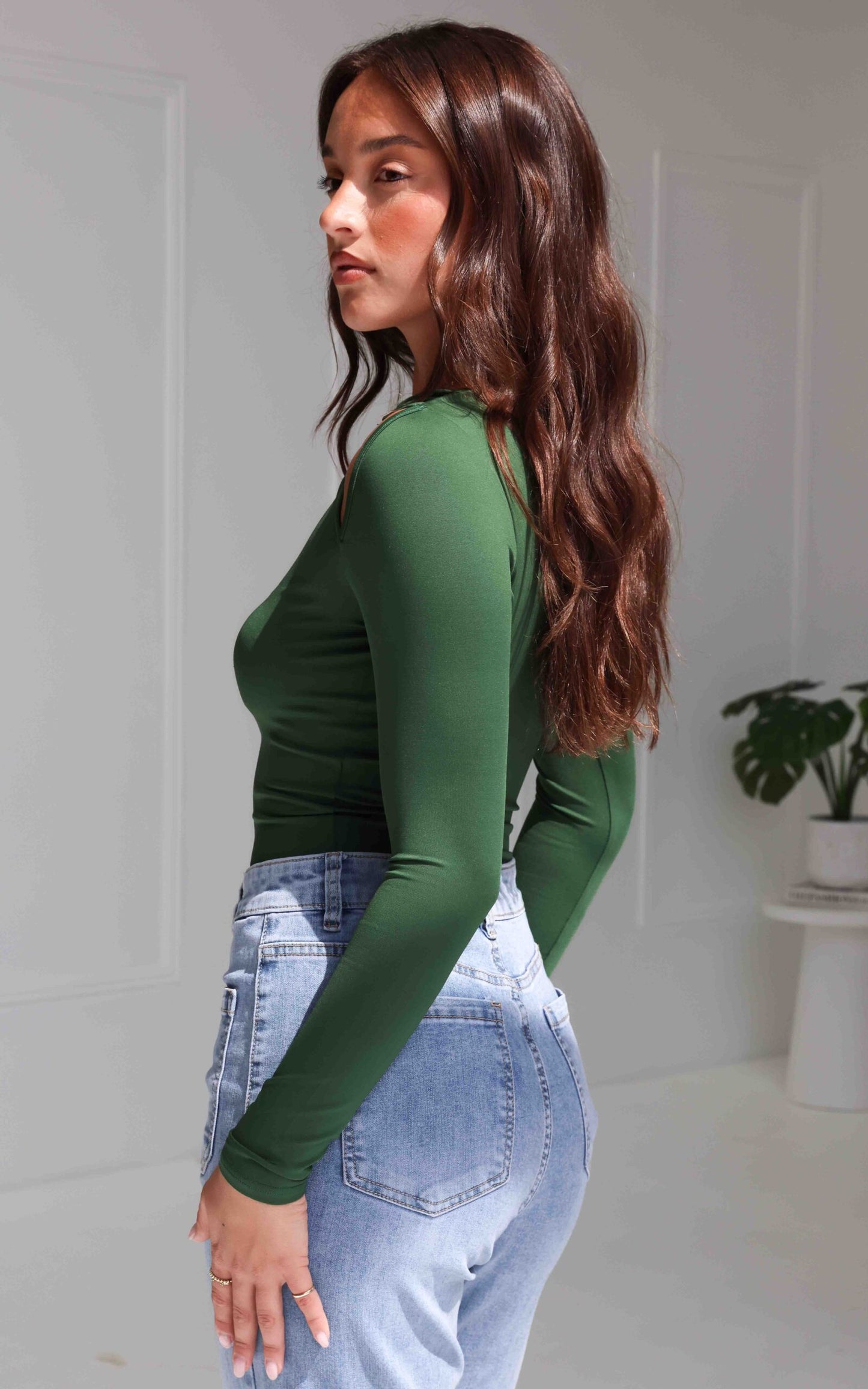 Allure Top - Forest Green