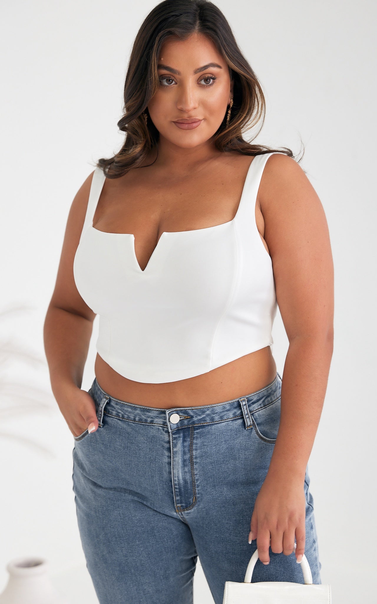 Alvie Crop Top - White