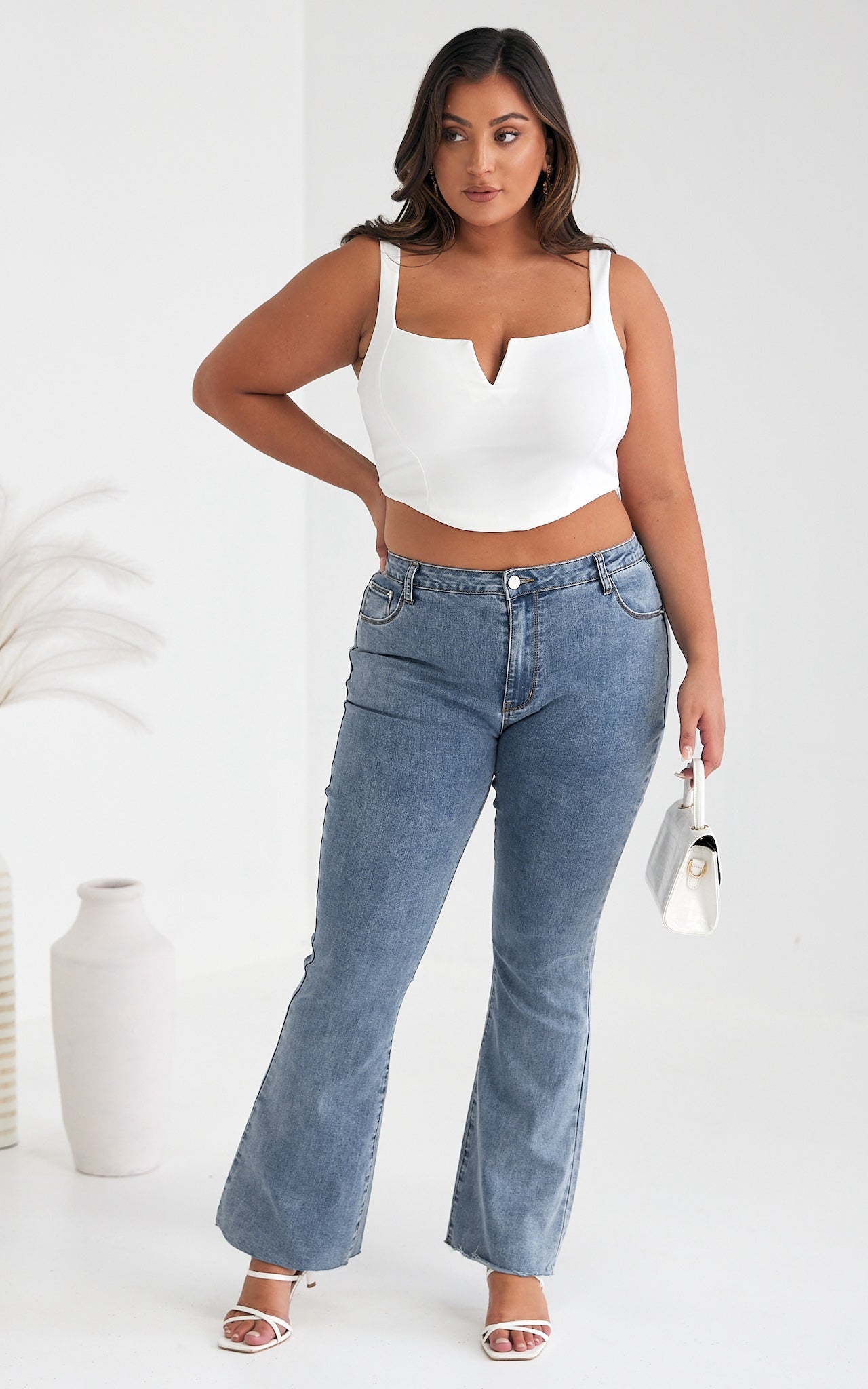 Alvie Crop Top - White