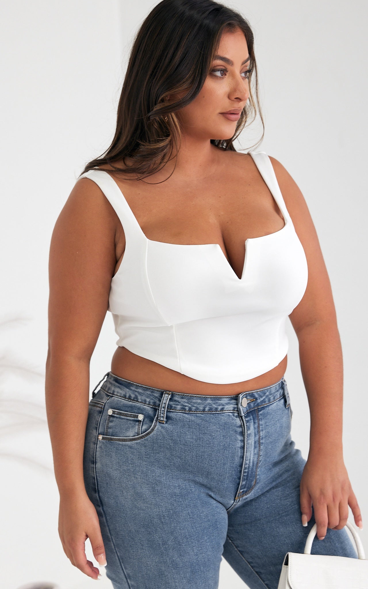 Alvie Crop Top - White