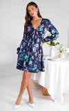 Amaya Dress - Navy Floral