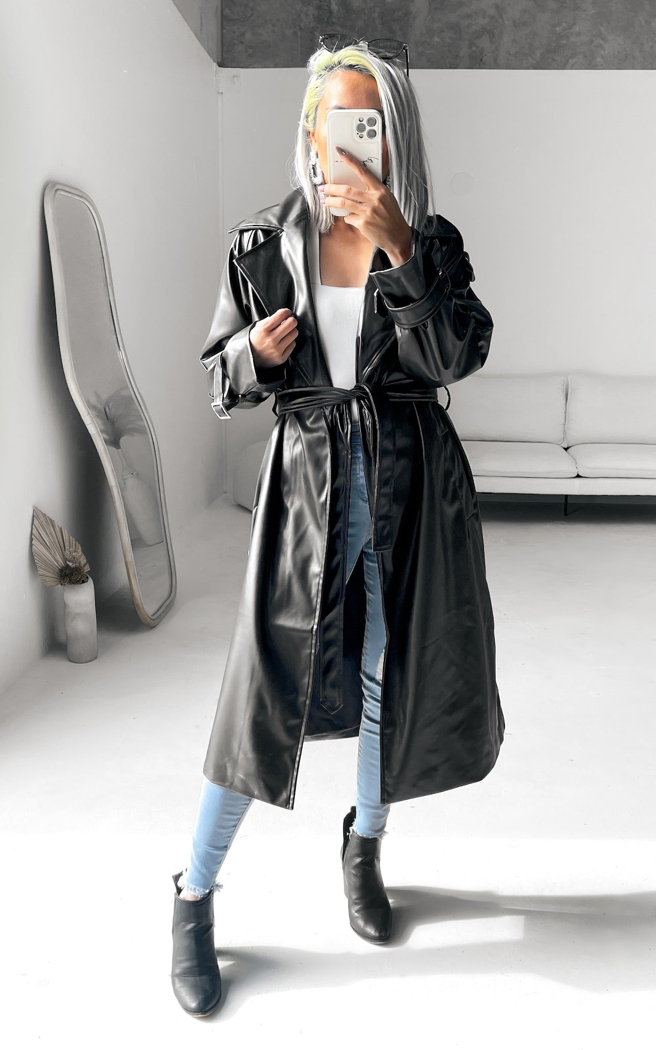 Amour Trench Coat - Black