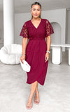 Anderson Midi Dress - Wine