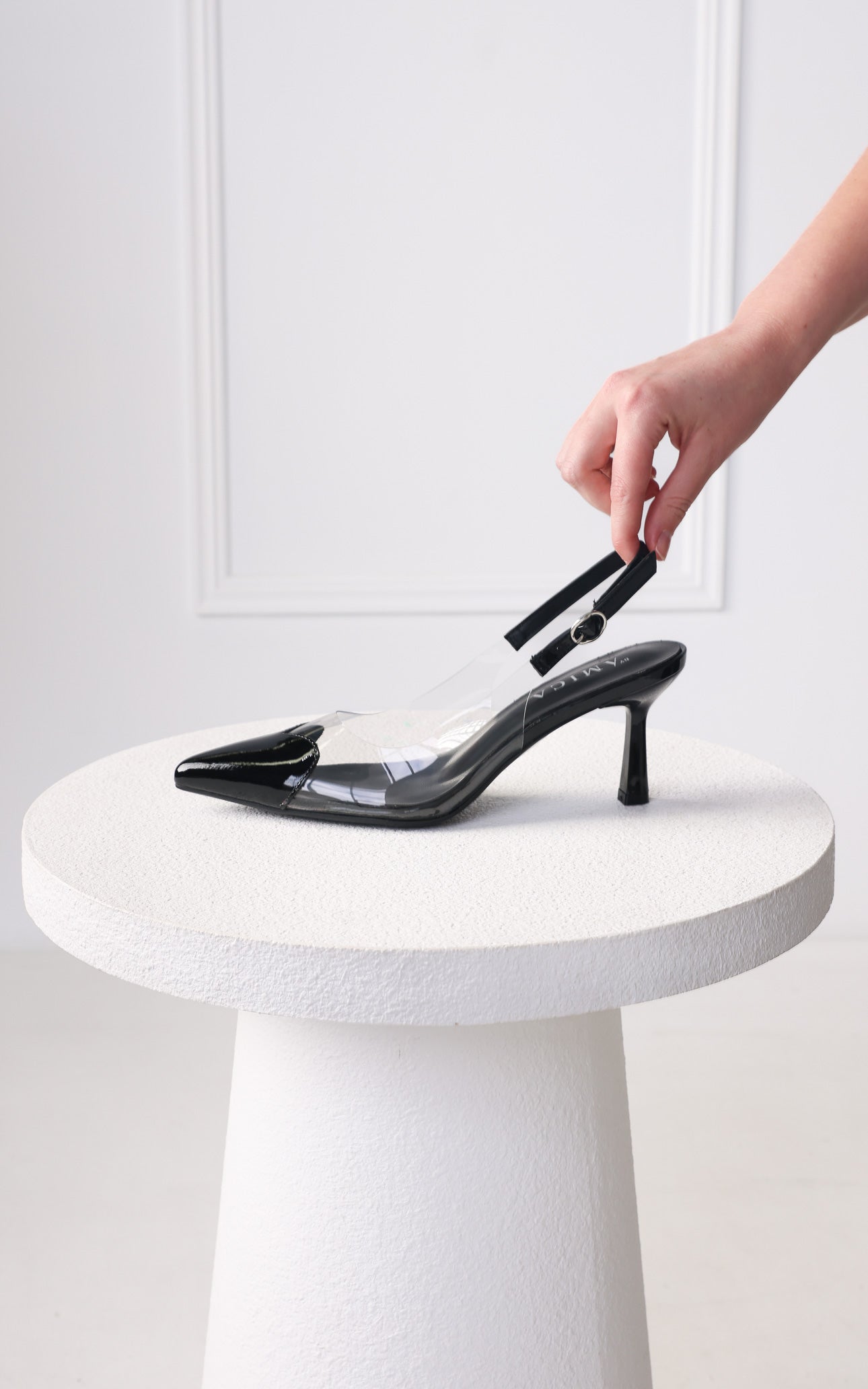 Angelmay Slingback Heels - Black