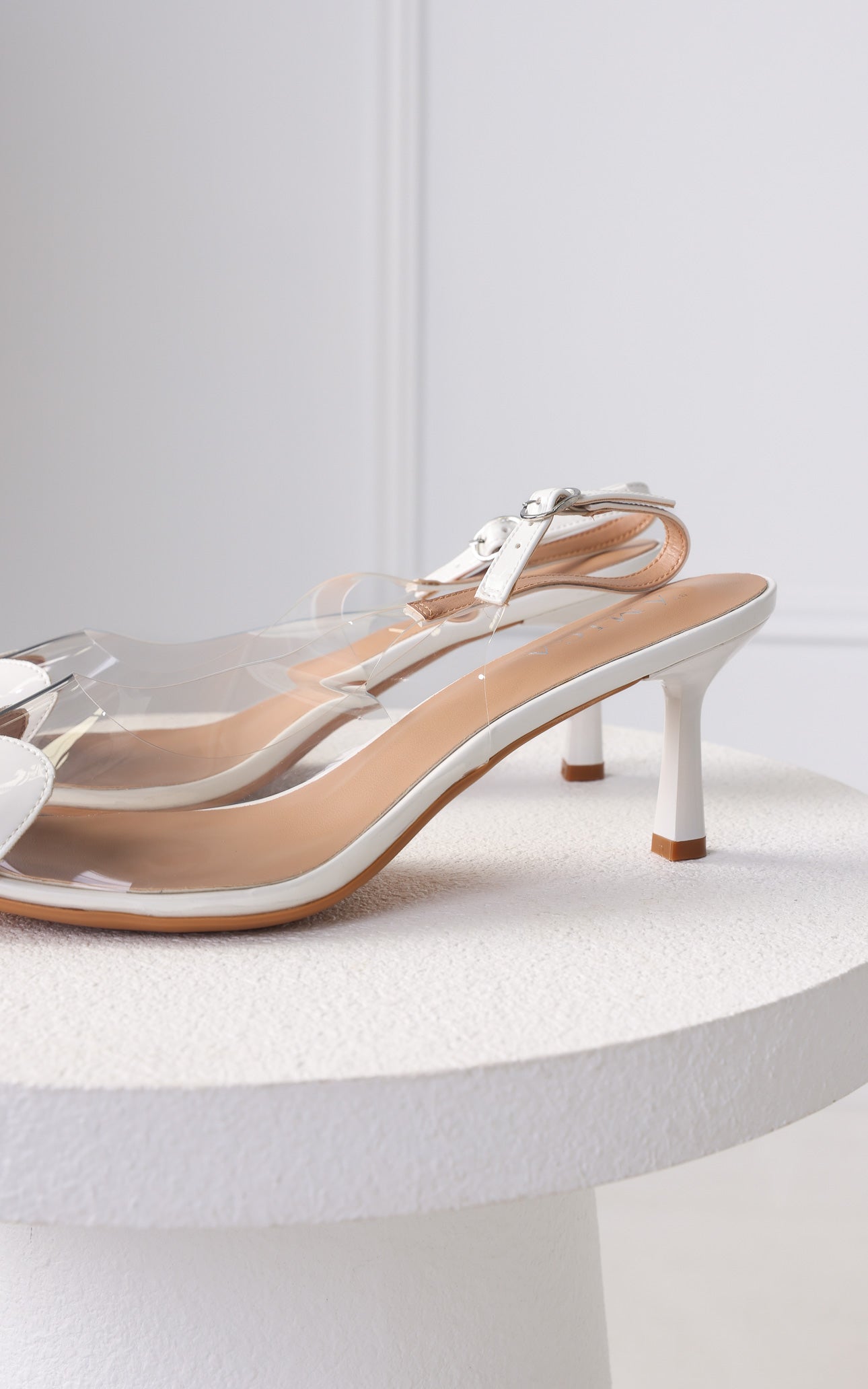 Angelmay Slingback Heels - White