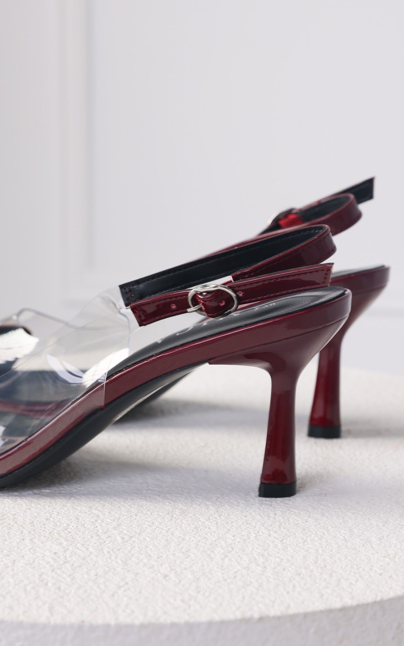 Angelmay Slingback Heels - Wine