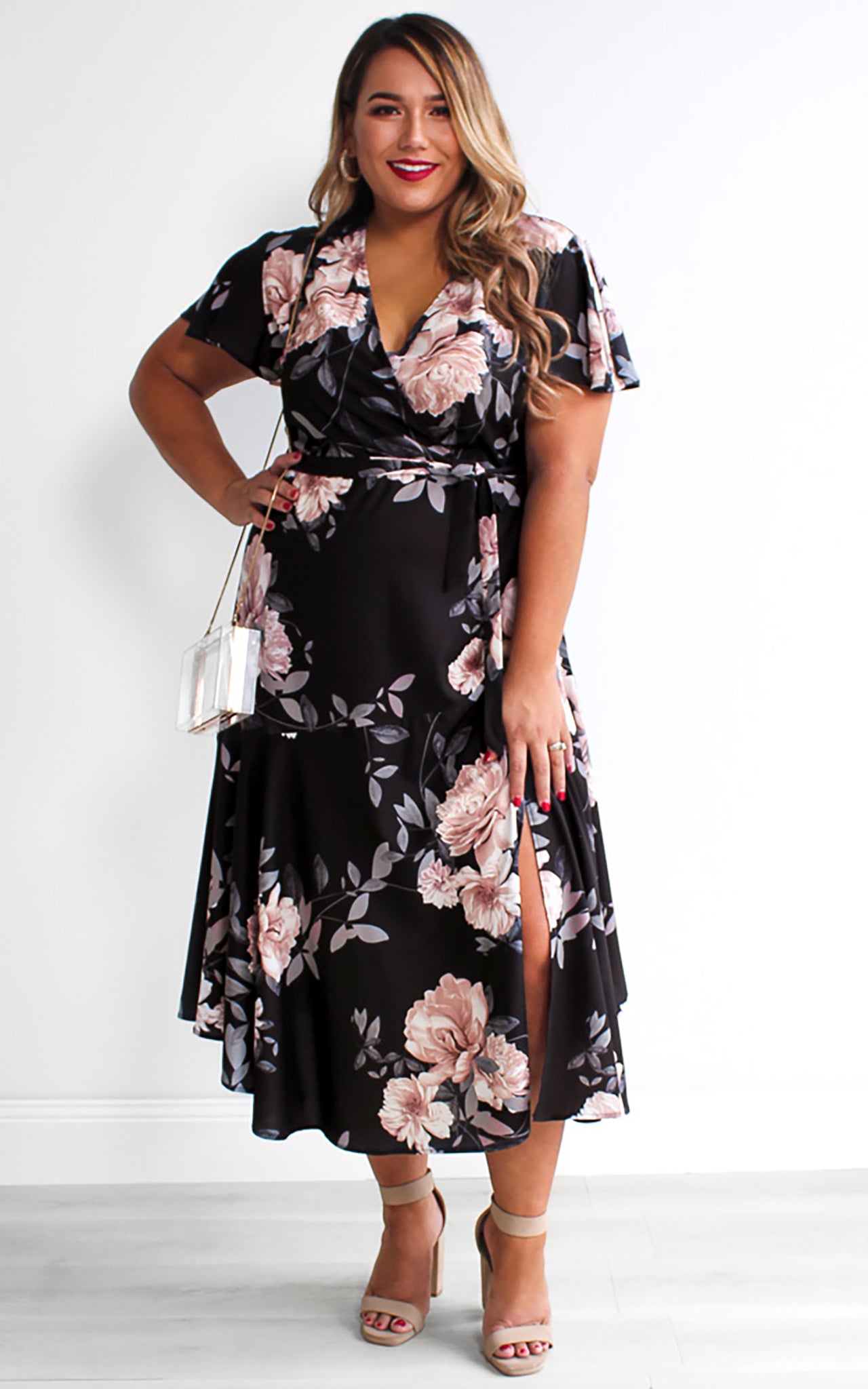 Annalise Dress - Black Floral