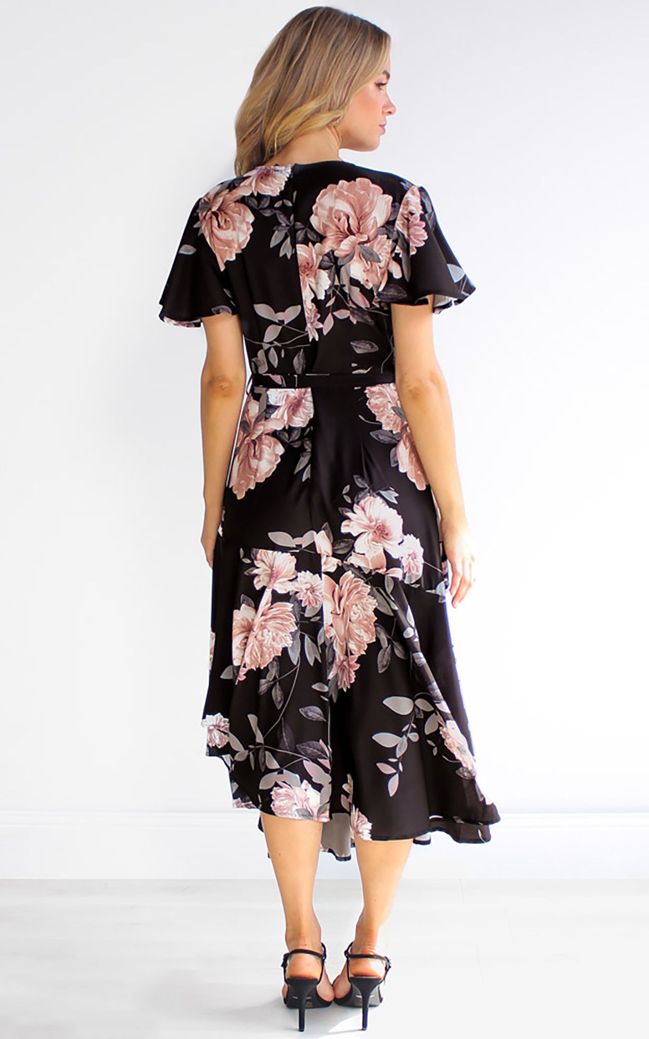 Annalise Dress - Black Floral