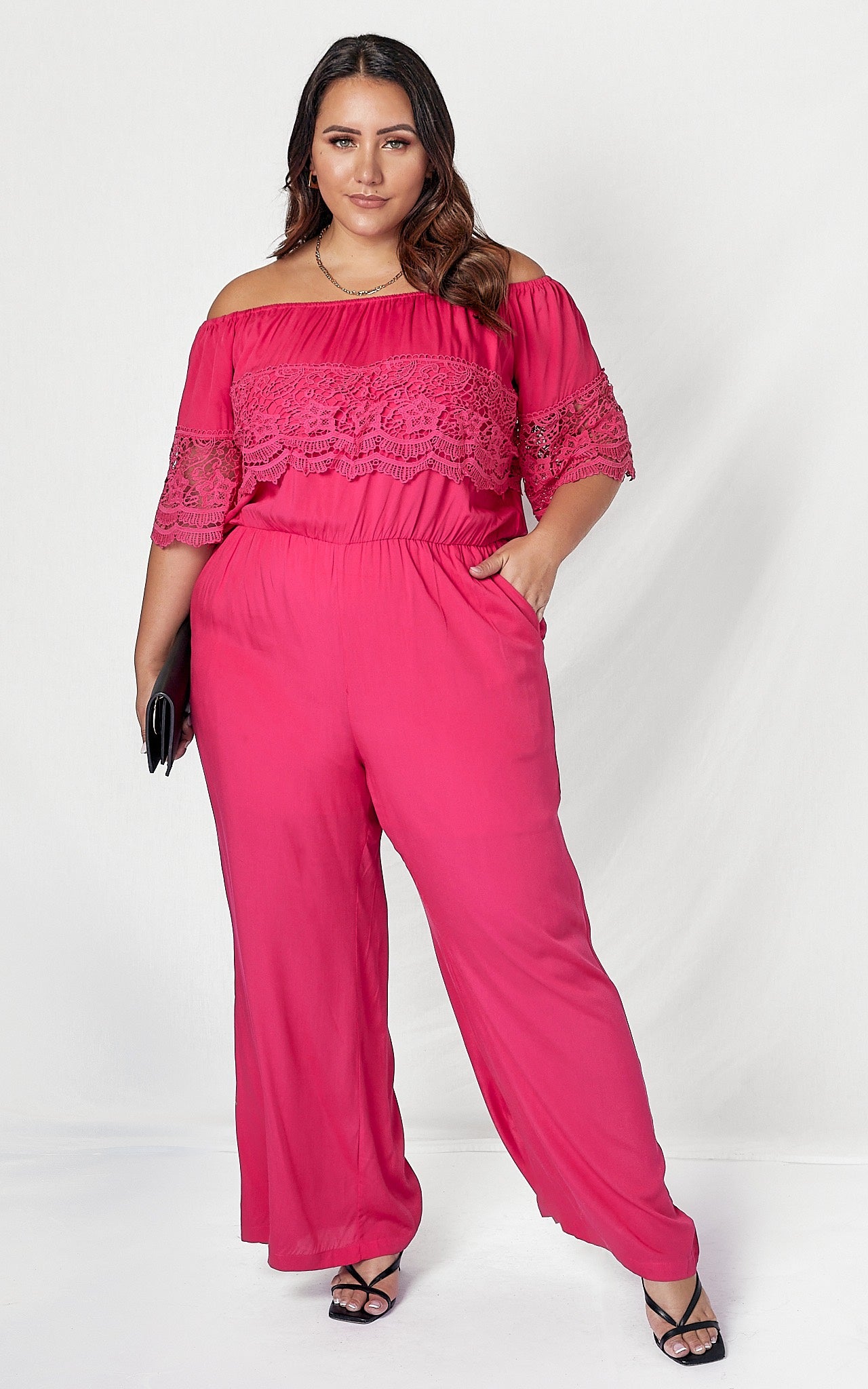 Arcadia Jumpsuit - Deep Pink