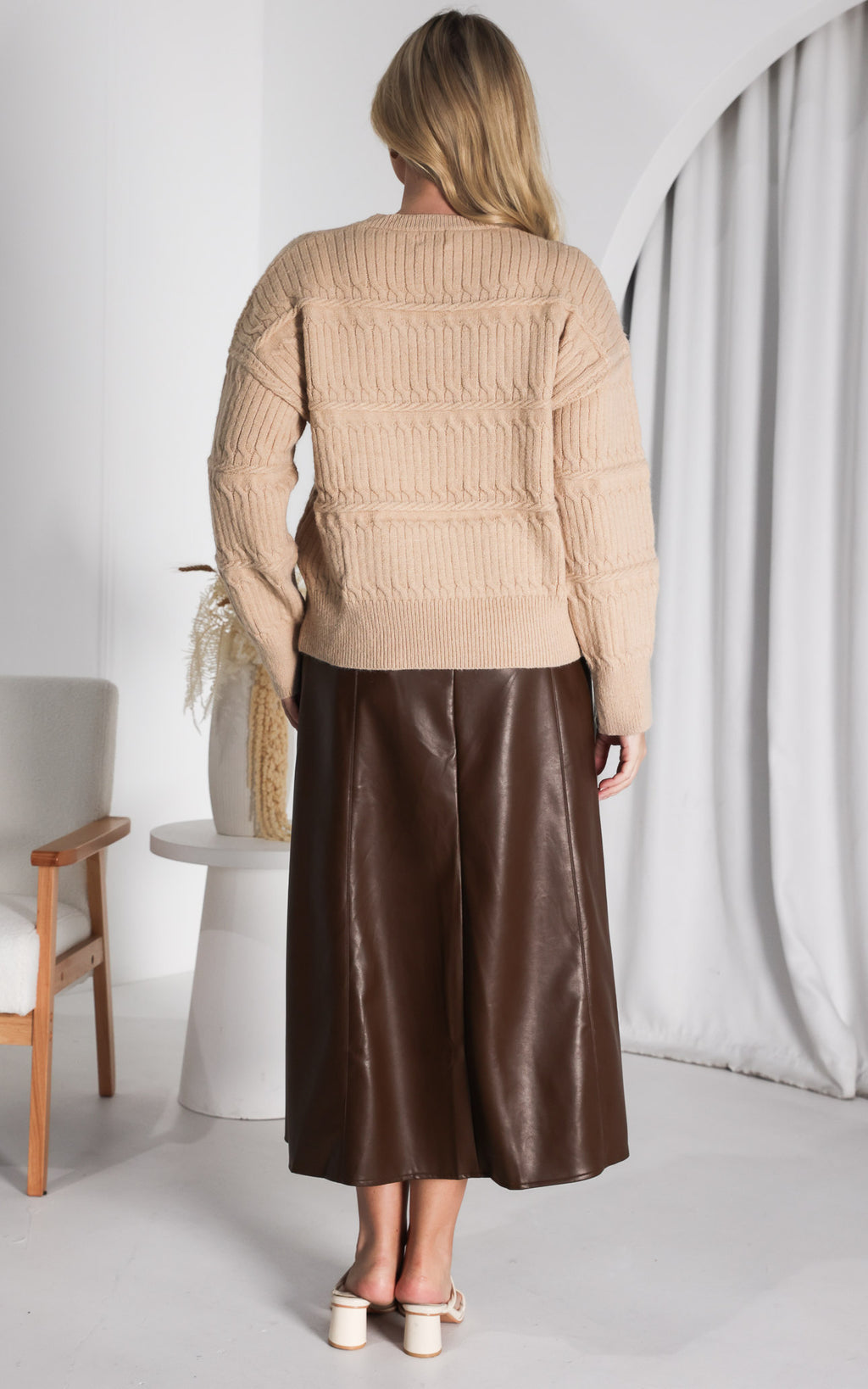 Ashmore Knit Jumper - Latte