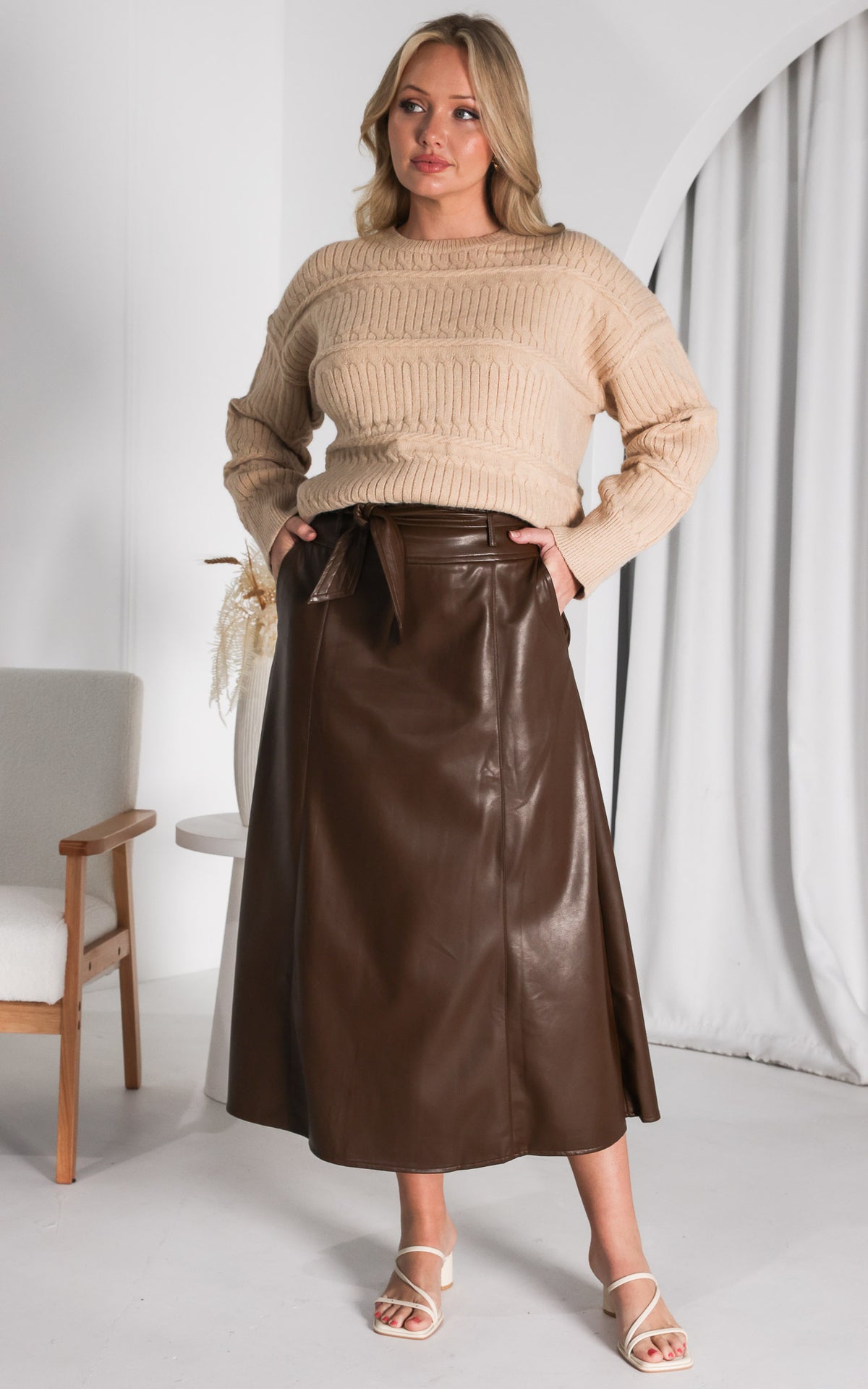 Ashmore Knit Jumper - Latte