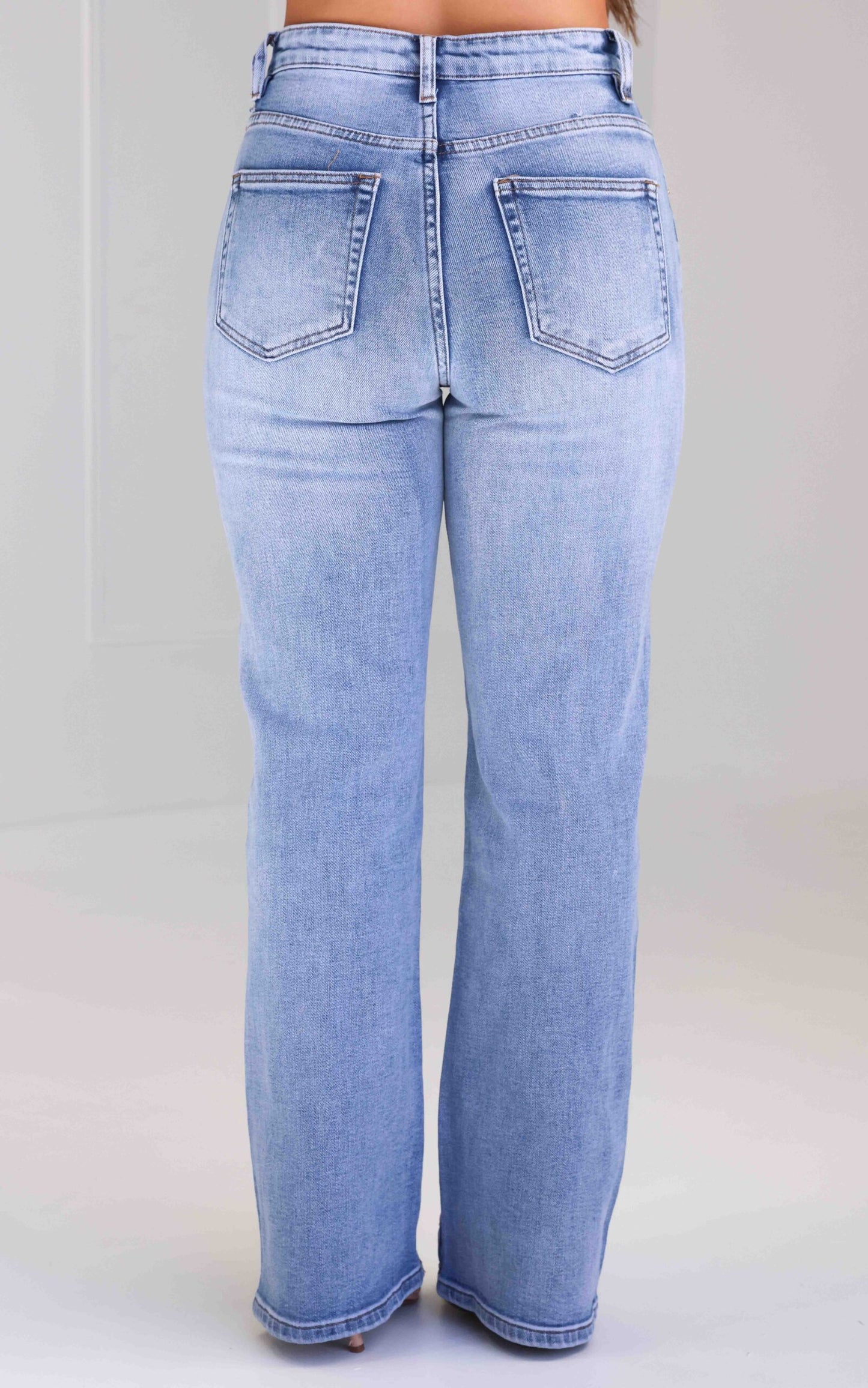 Atticus Straight Leg Jeans - Blue Wash