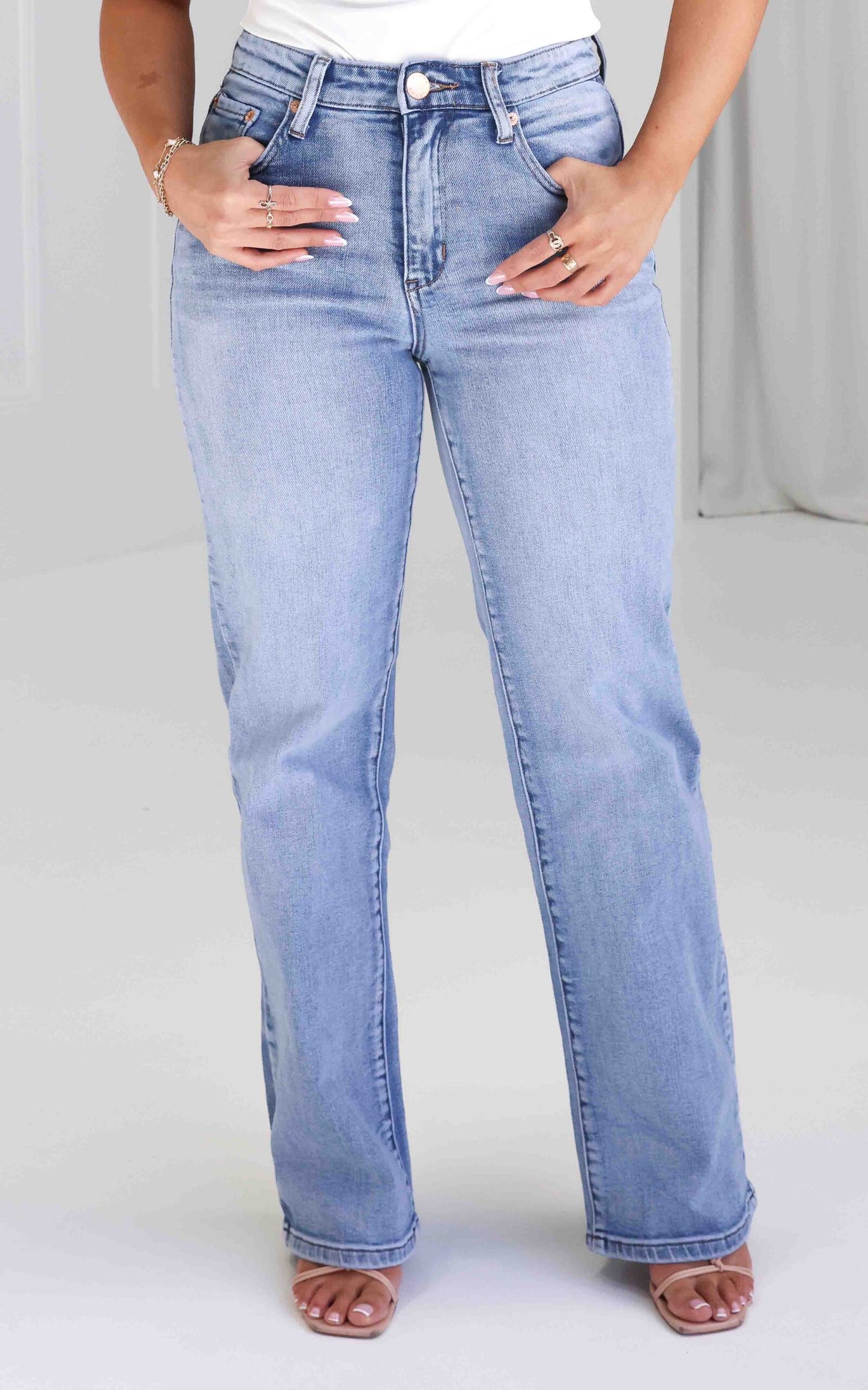 Atticus Straight Leg Jeans - Blue Wash