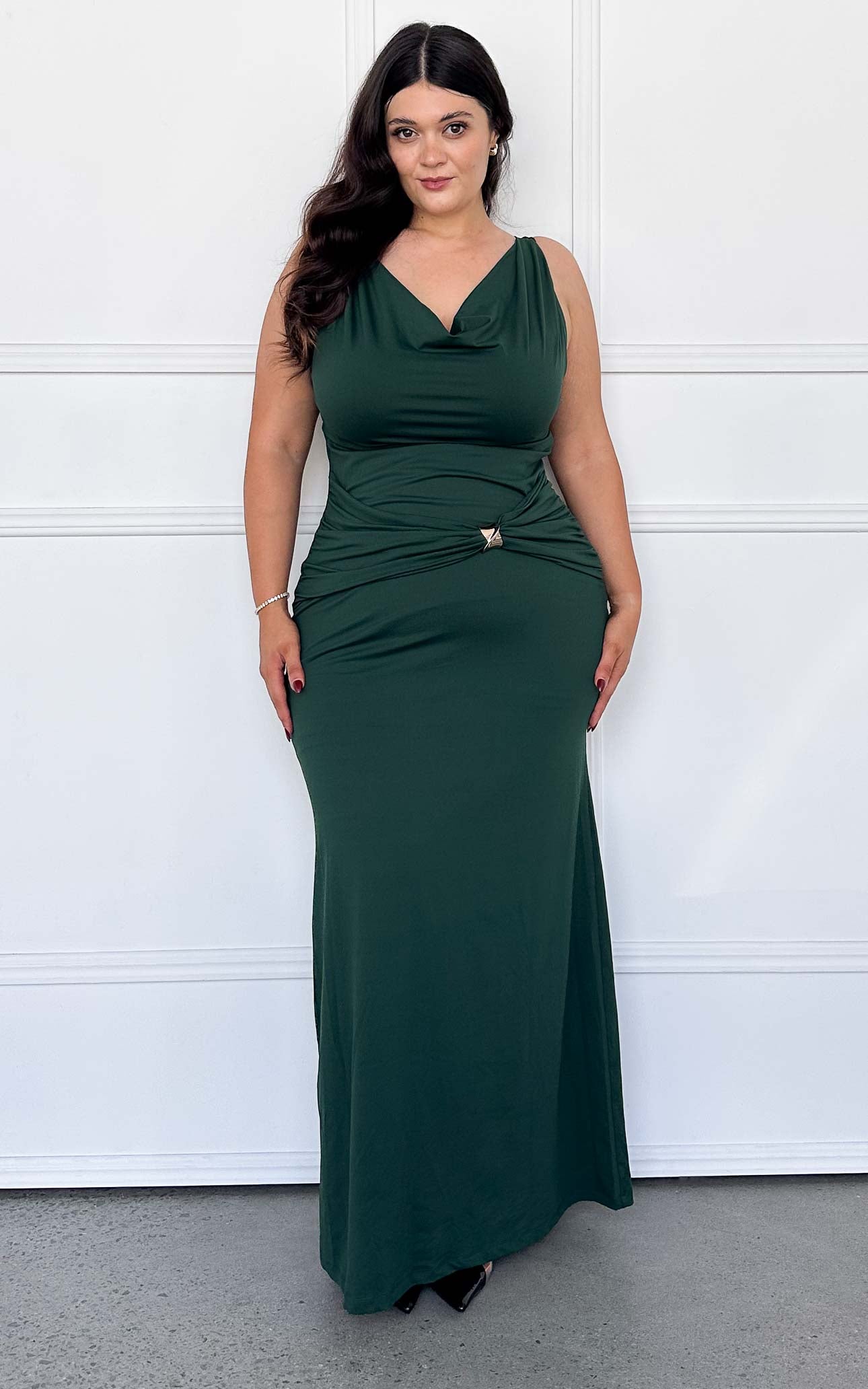 Aubriella Maxi Dress - Emerald Green