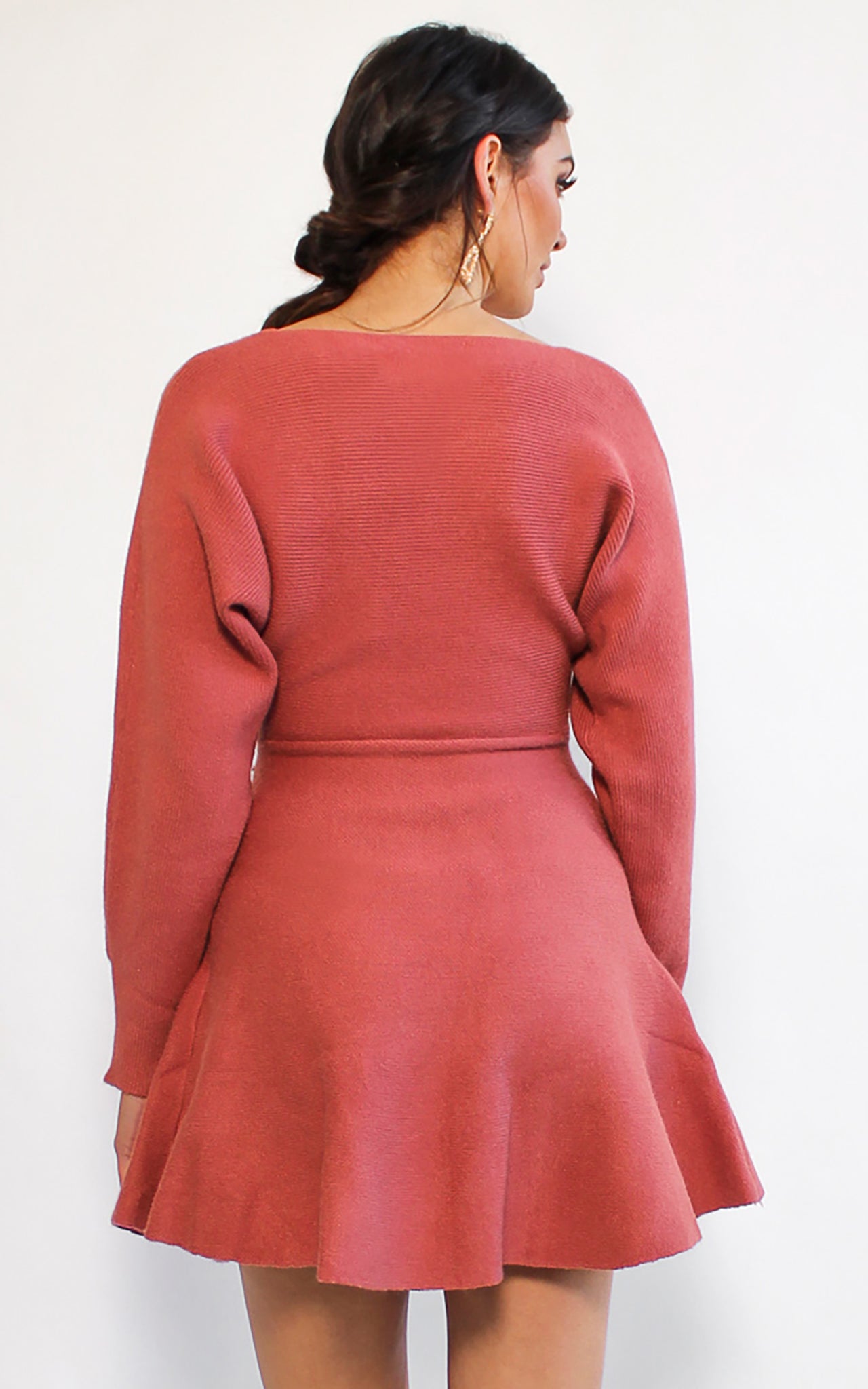 Ava Knit Dress - Rose