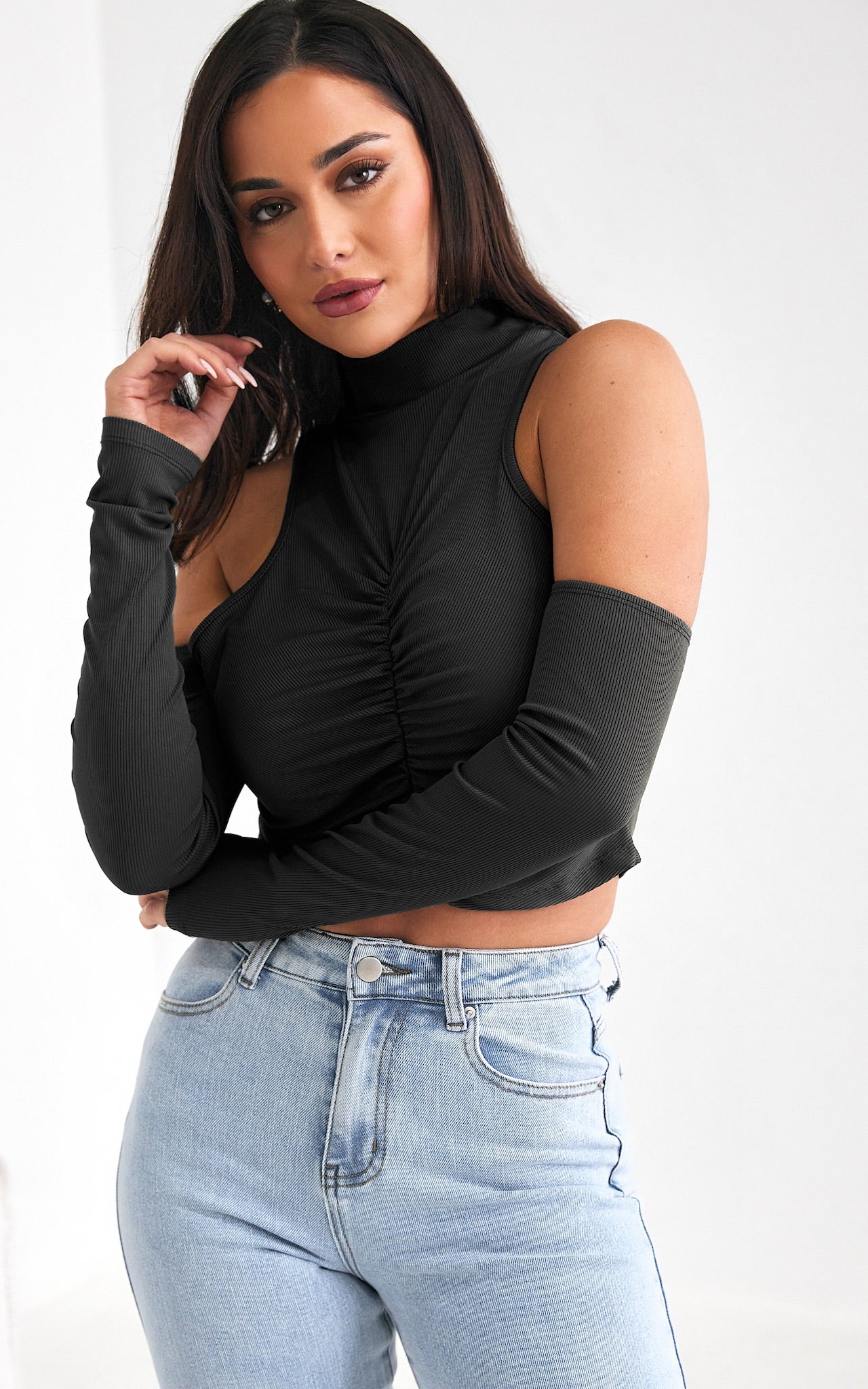 Awake Crop Top - Black