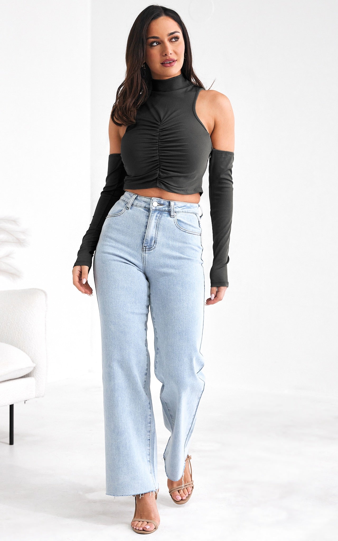 Awake Crop Top - Black