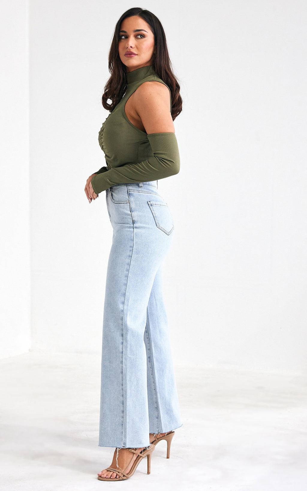 Awake Crop Top - Khaki