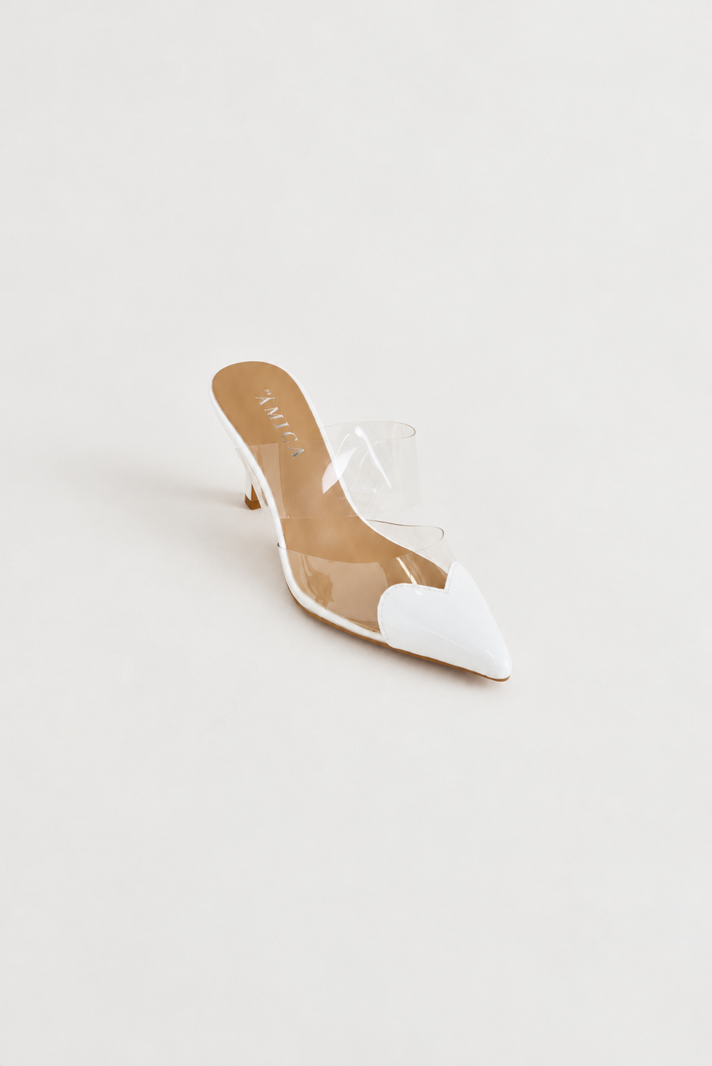 Angelmay Mule Heels - White