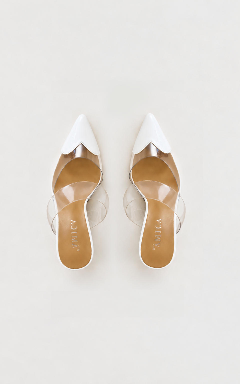Angelmay Mule Heels - White