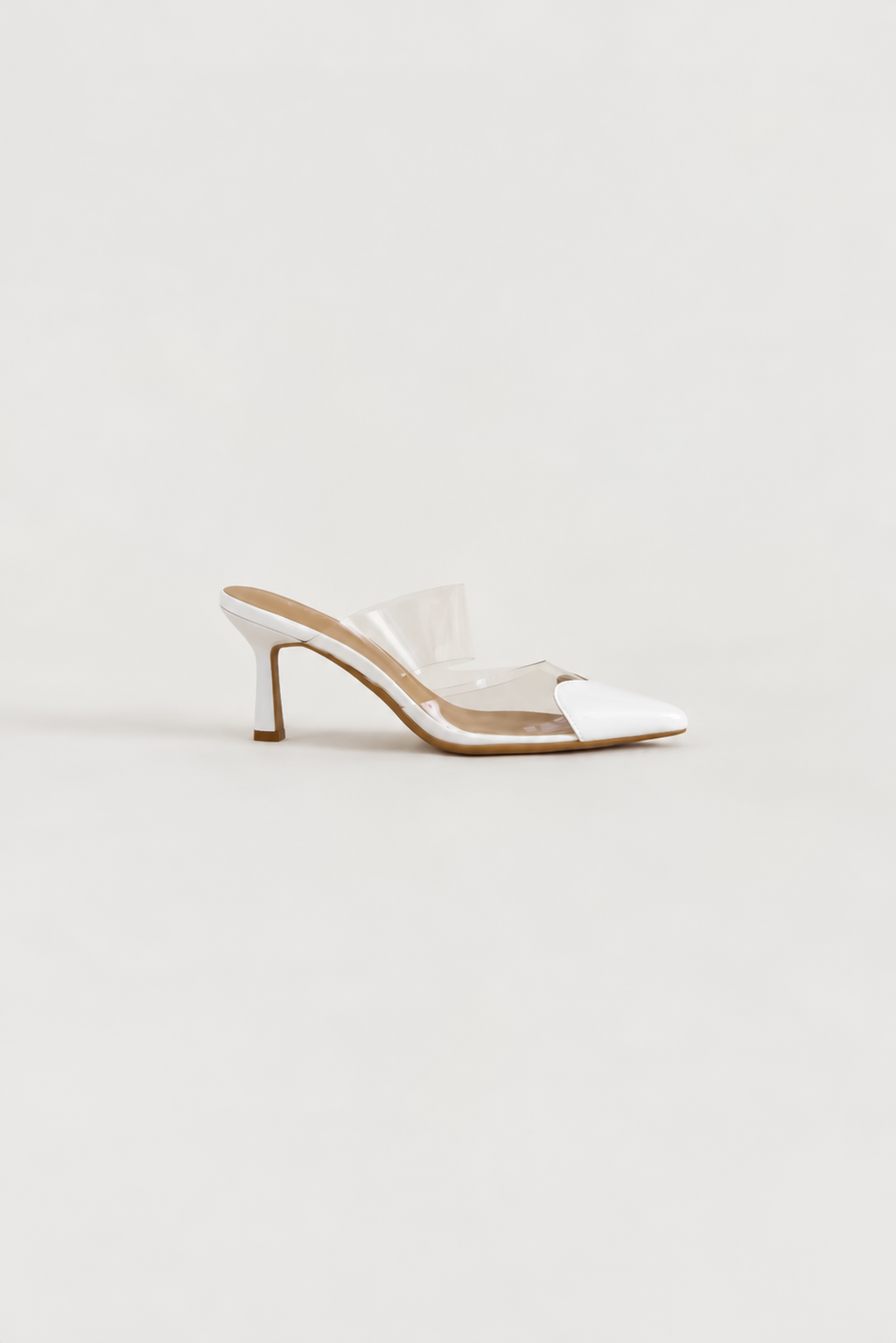 Angelmay Mule Heels - White